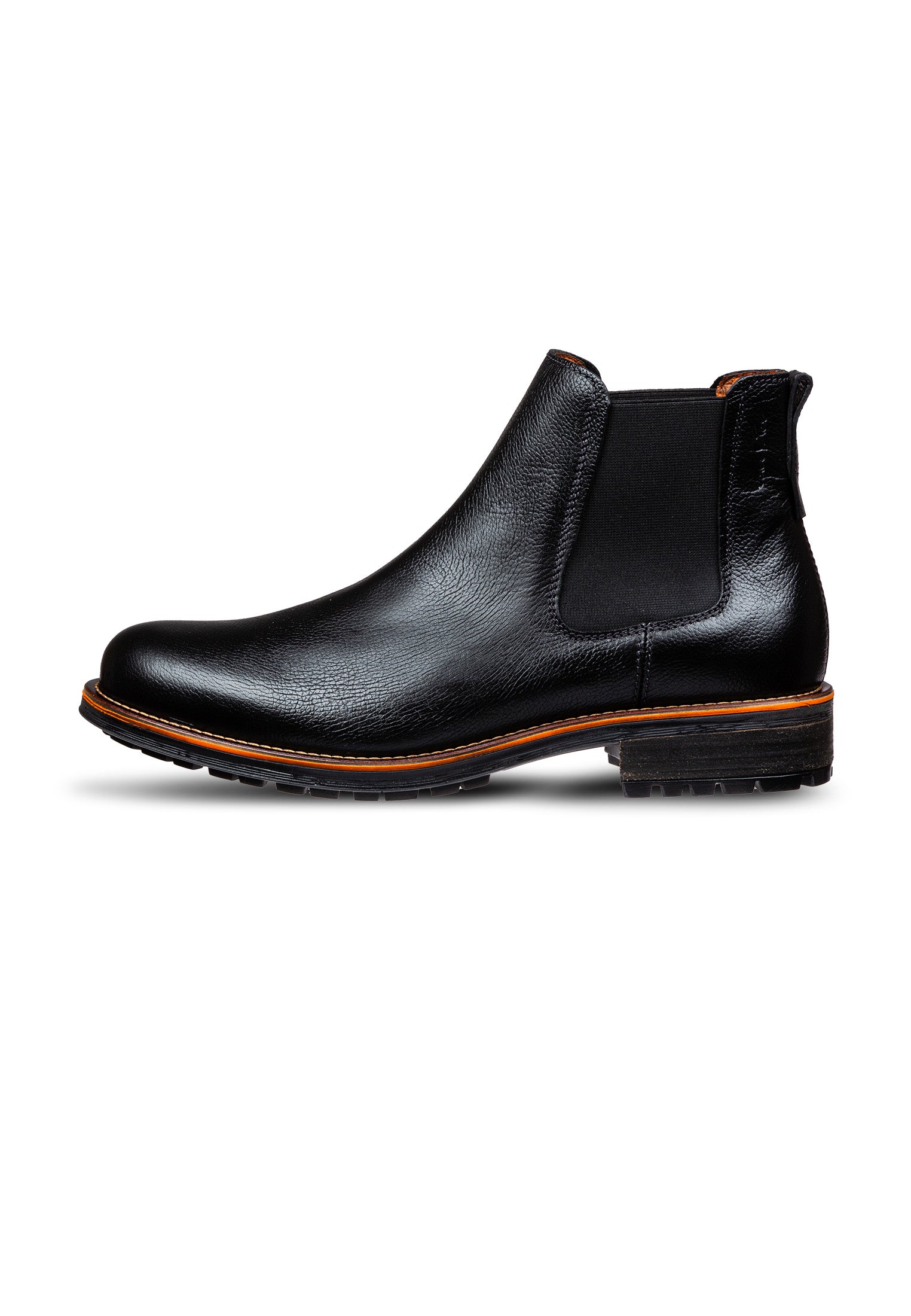 Schwarzer Glattleder Fritz Chelsea Boot