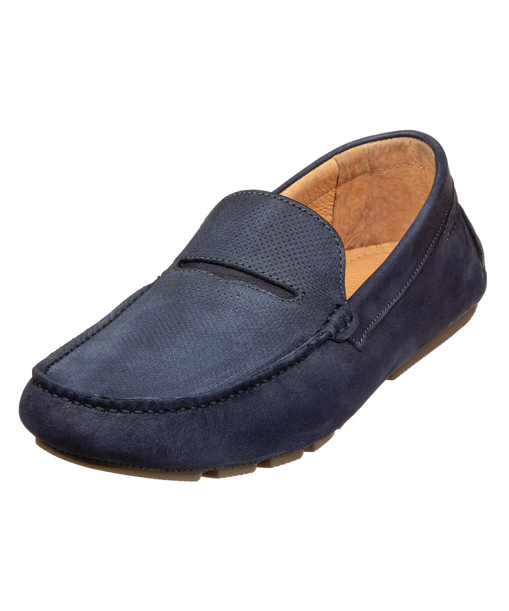 Navy Nubuck Loafer