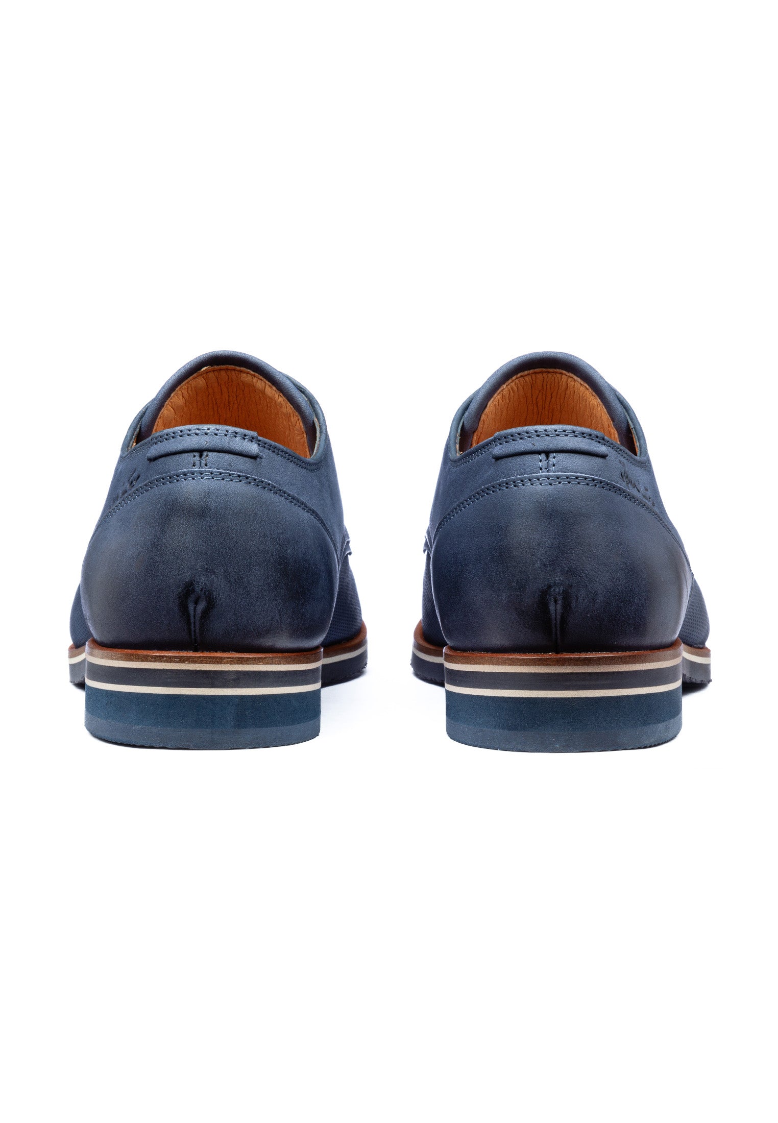 Blauer Nubuk Amalfi Schnürschuh