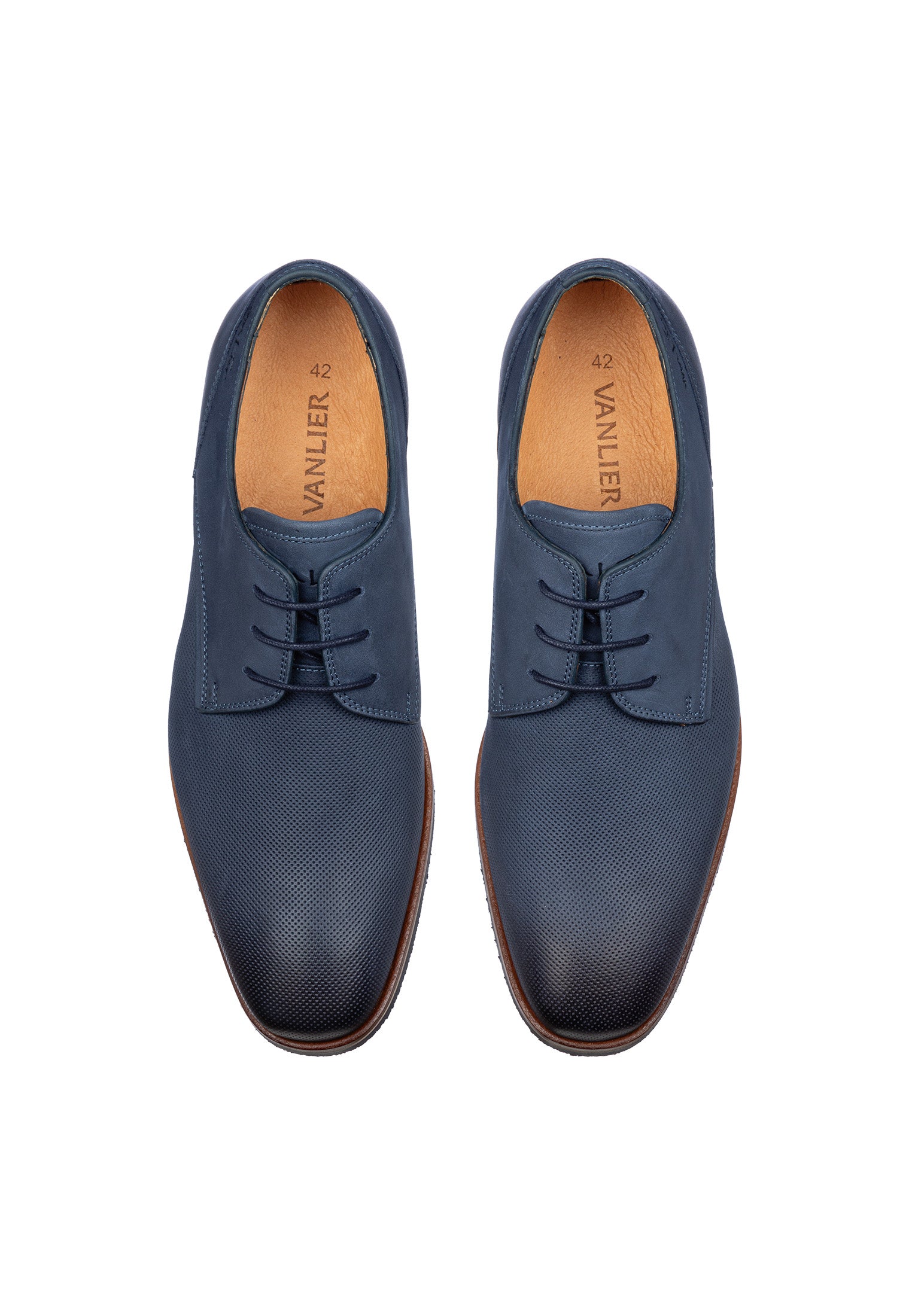 Blauer Nubuk Amalfi Schnürschuh