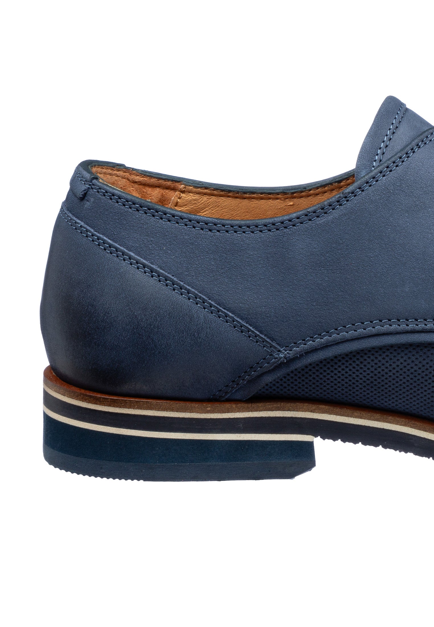 Blauer Nubuk Amalfi Schnürschuh