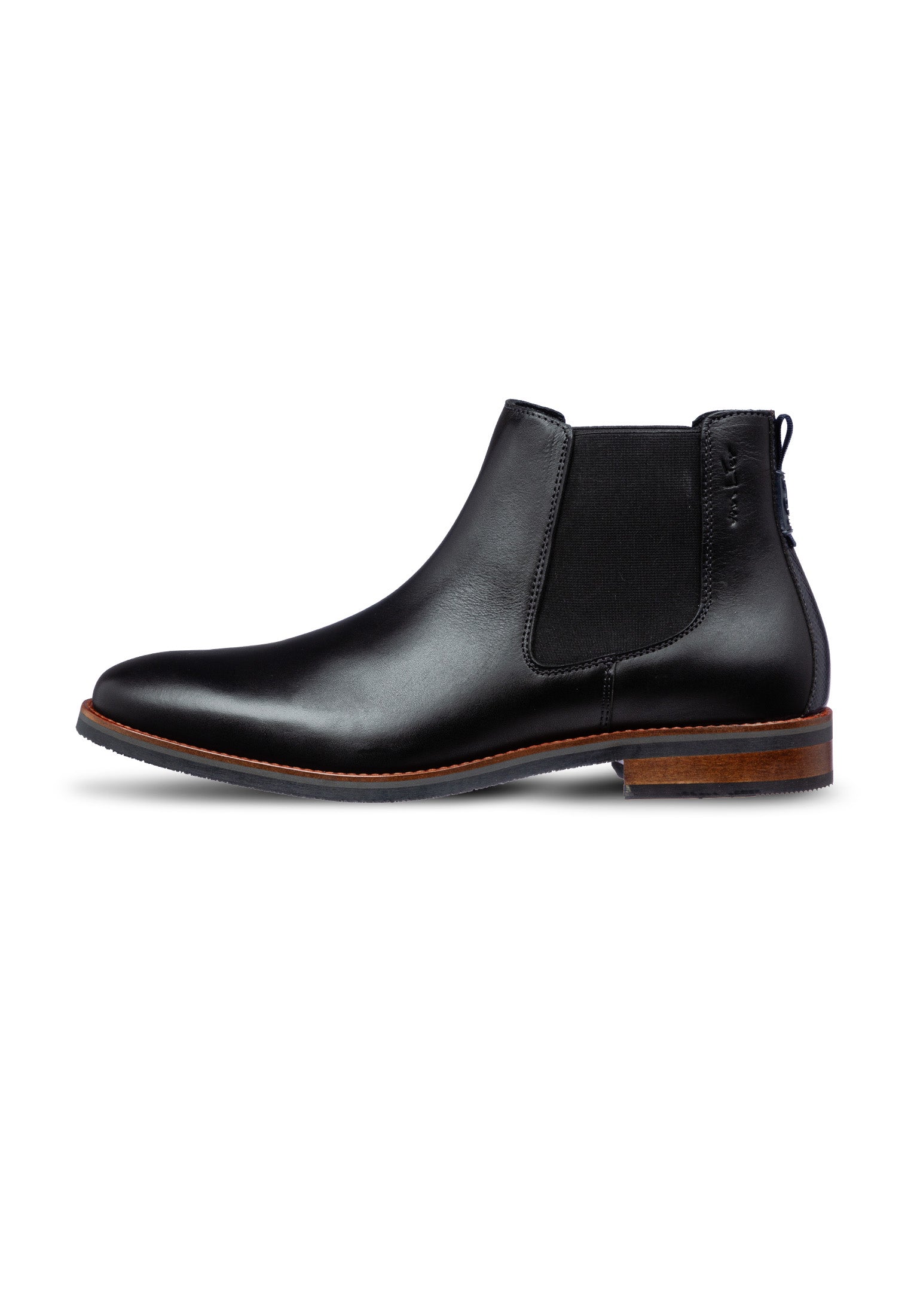 Schwarzer Glattleder Amalfi Chelsea Boot