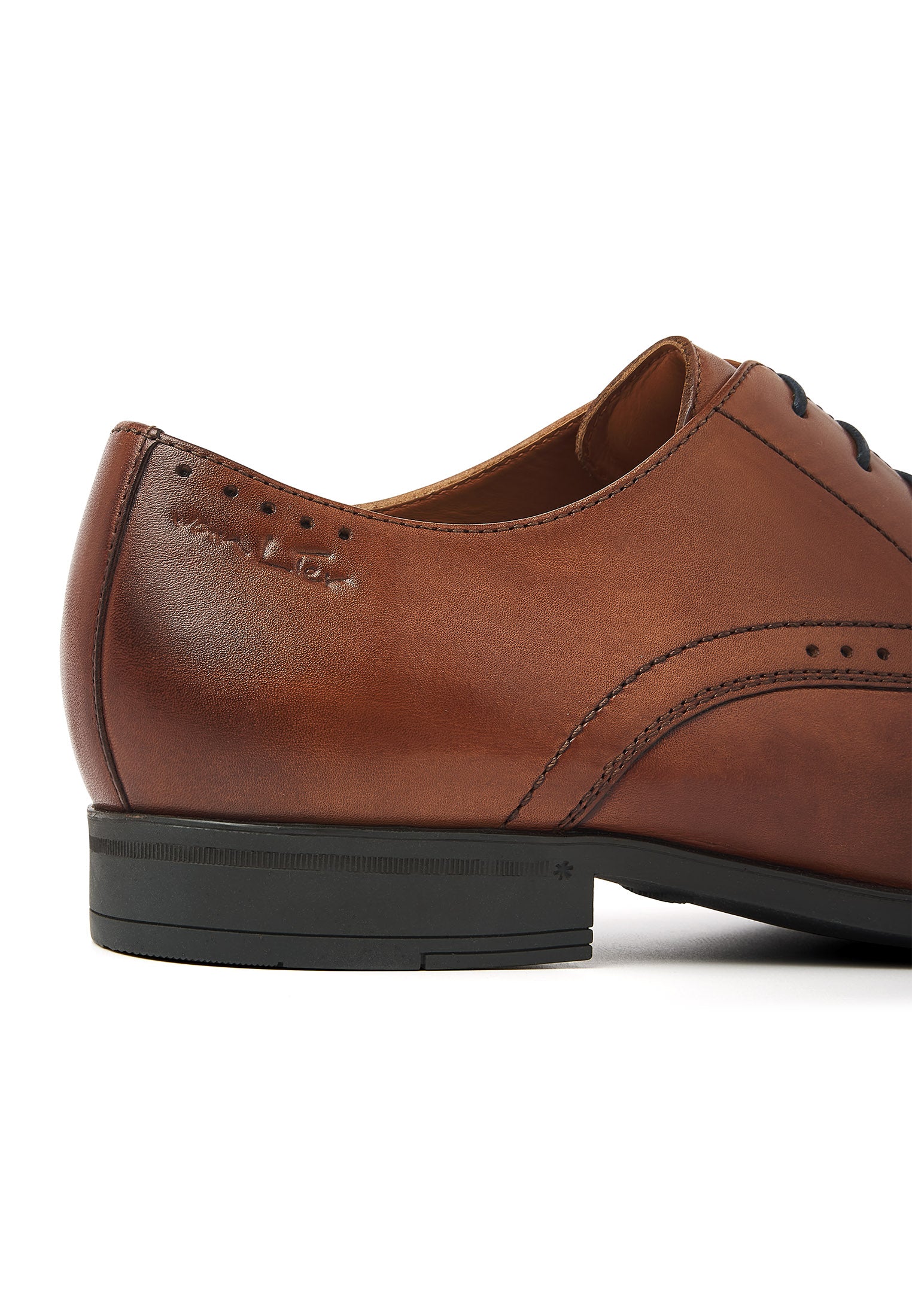 Portofino Schnürschuh aus Cognac-Glattleder