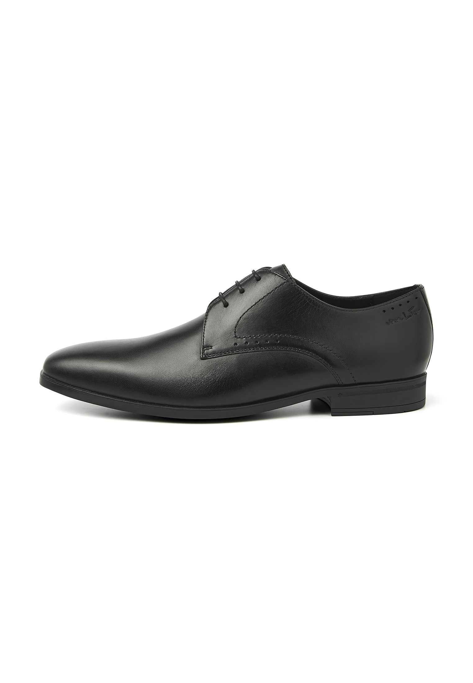 Zwart gladleren Portofino veterschoen