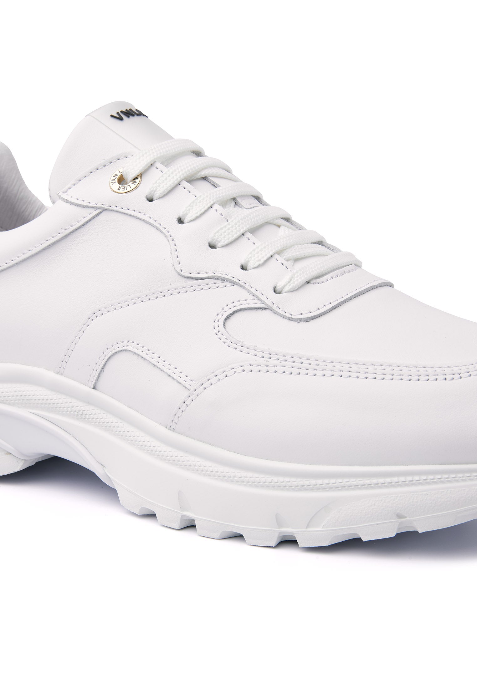 Mit glatten Leder Loafer Sneaker