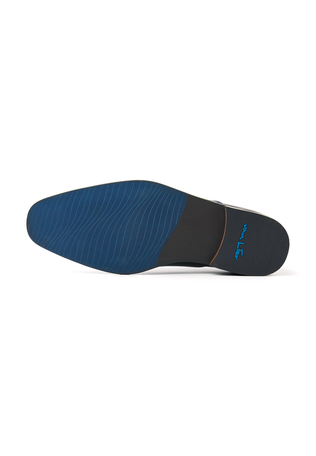 Navy blauw gladleren Carvalho veterschoen