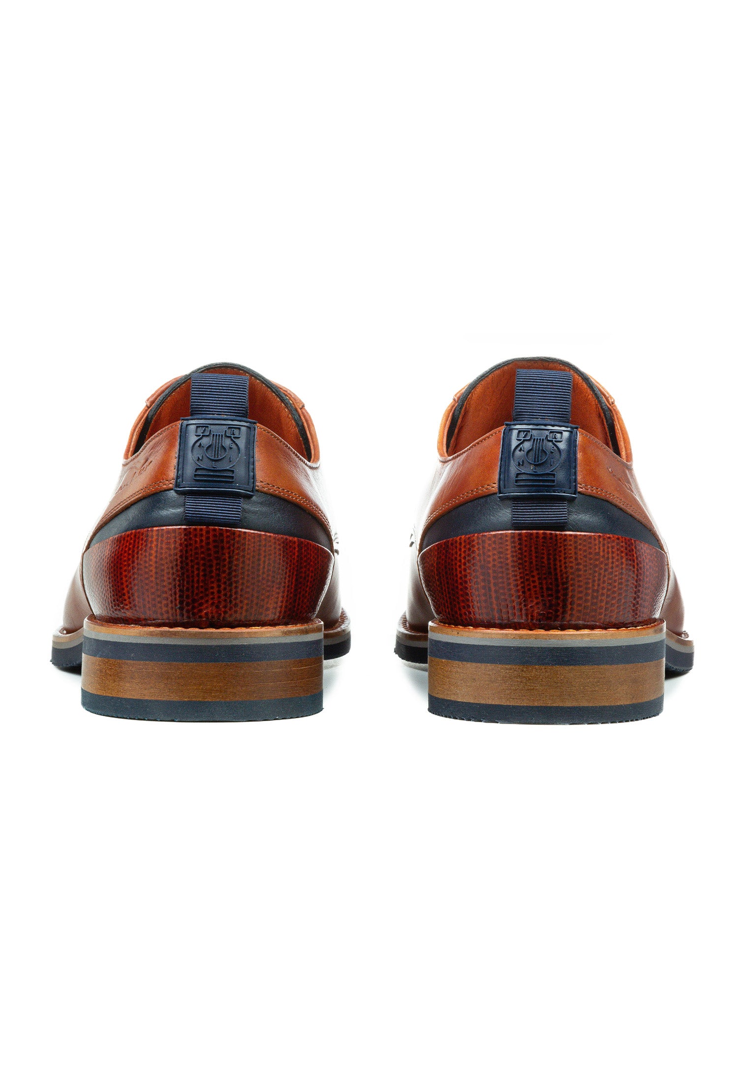 Cognac Glattleder Amalfi Schnürschuh