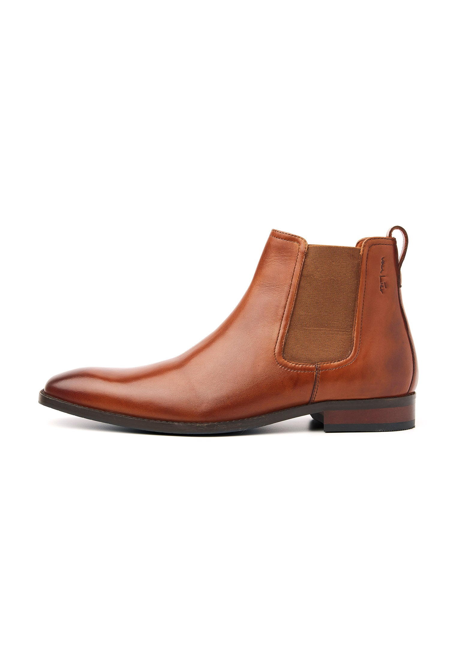 Cognac gladleren Bregenz Chelsea boot