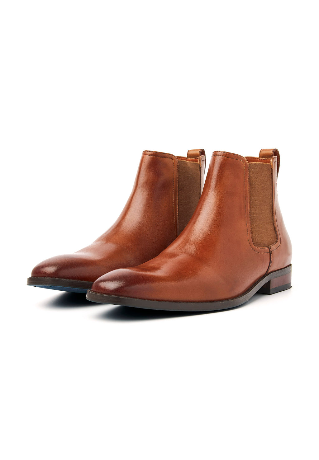 Cognac gladleren Bregenz Chelsea boot