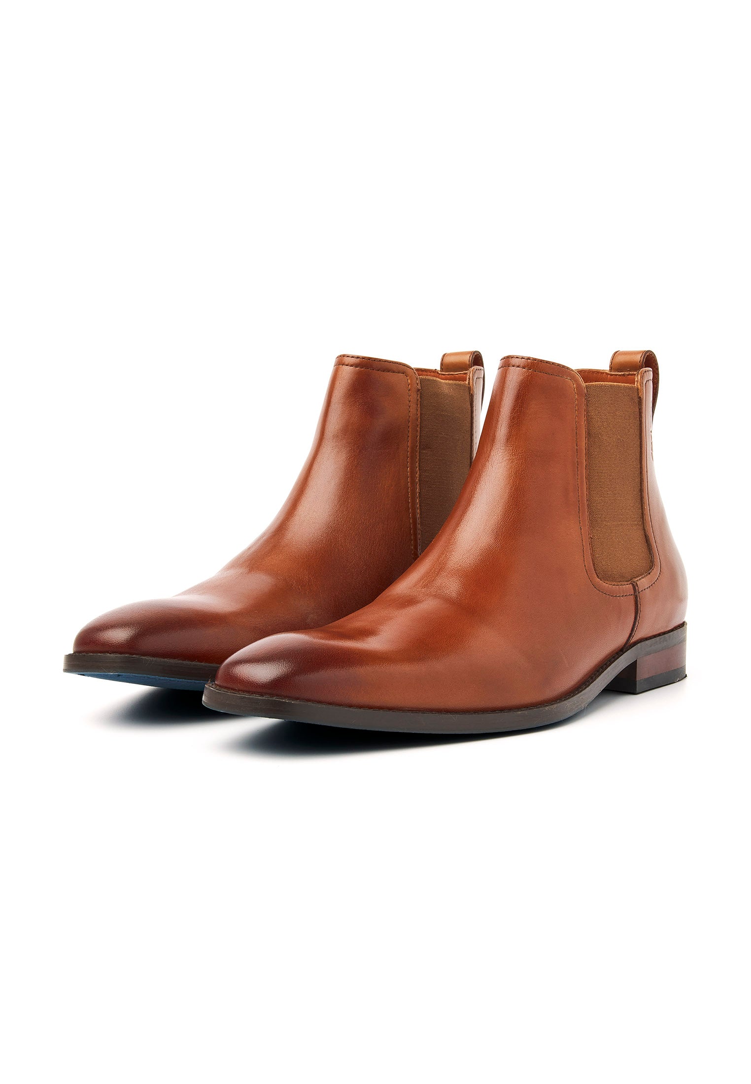 Cognac gladleren Bregenz Chelsea boot