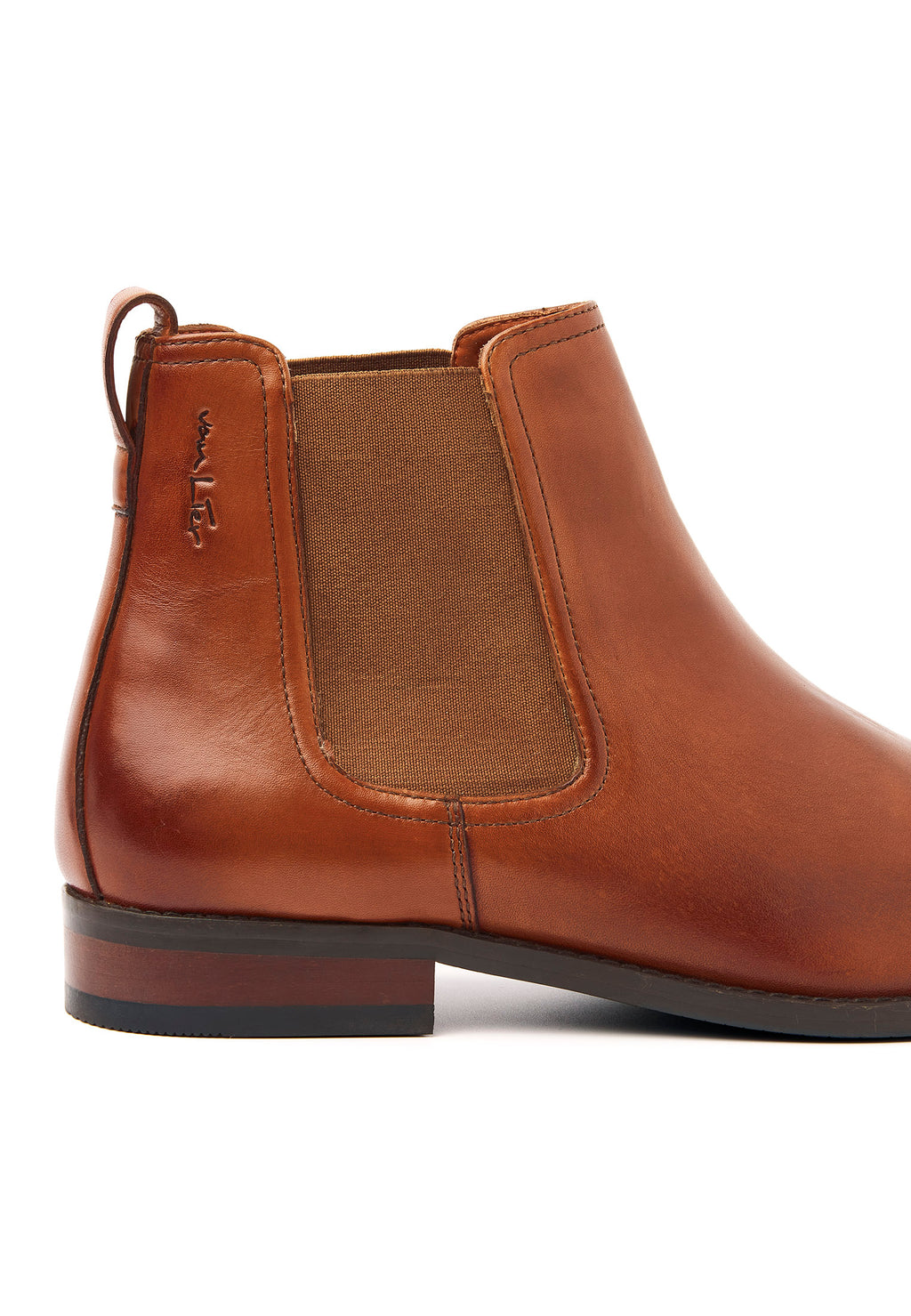 Cognac gladleren Bregenz Chelsea boot