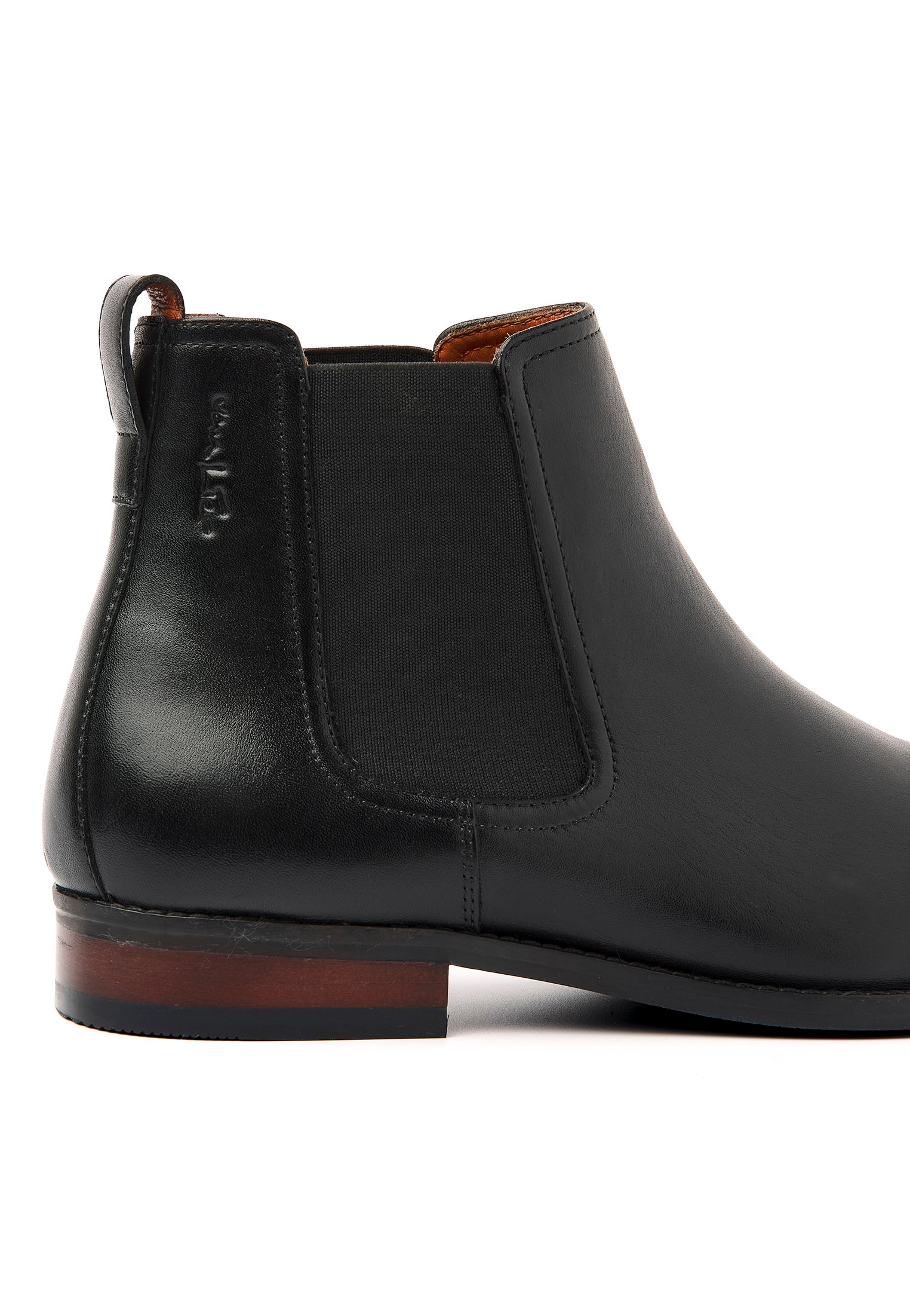 Zwart gladleren Bregenz Chelsea boot