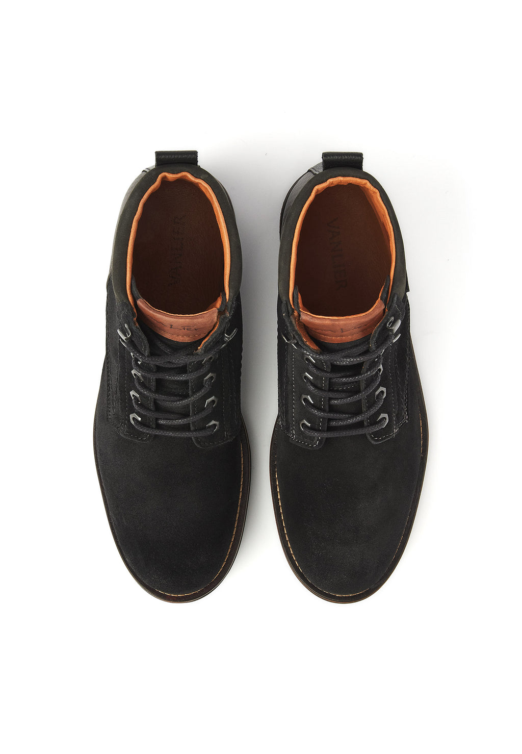 Schwarzer Wildleder Fritz Boot