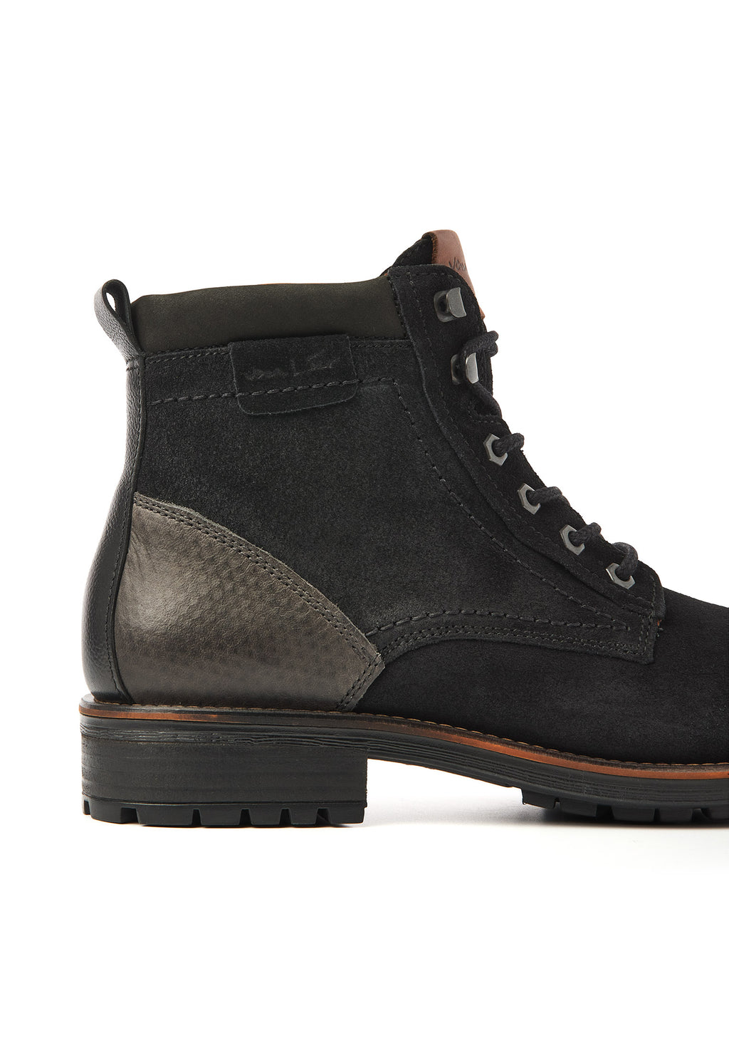 Schwarzer Wildleder Fritz Boot