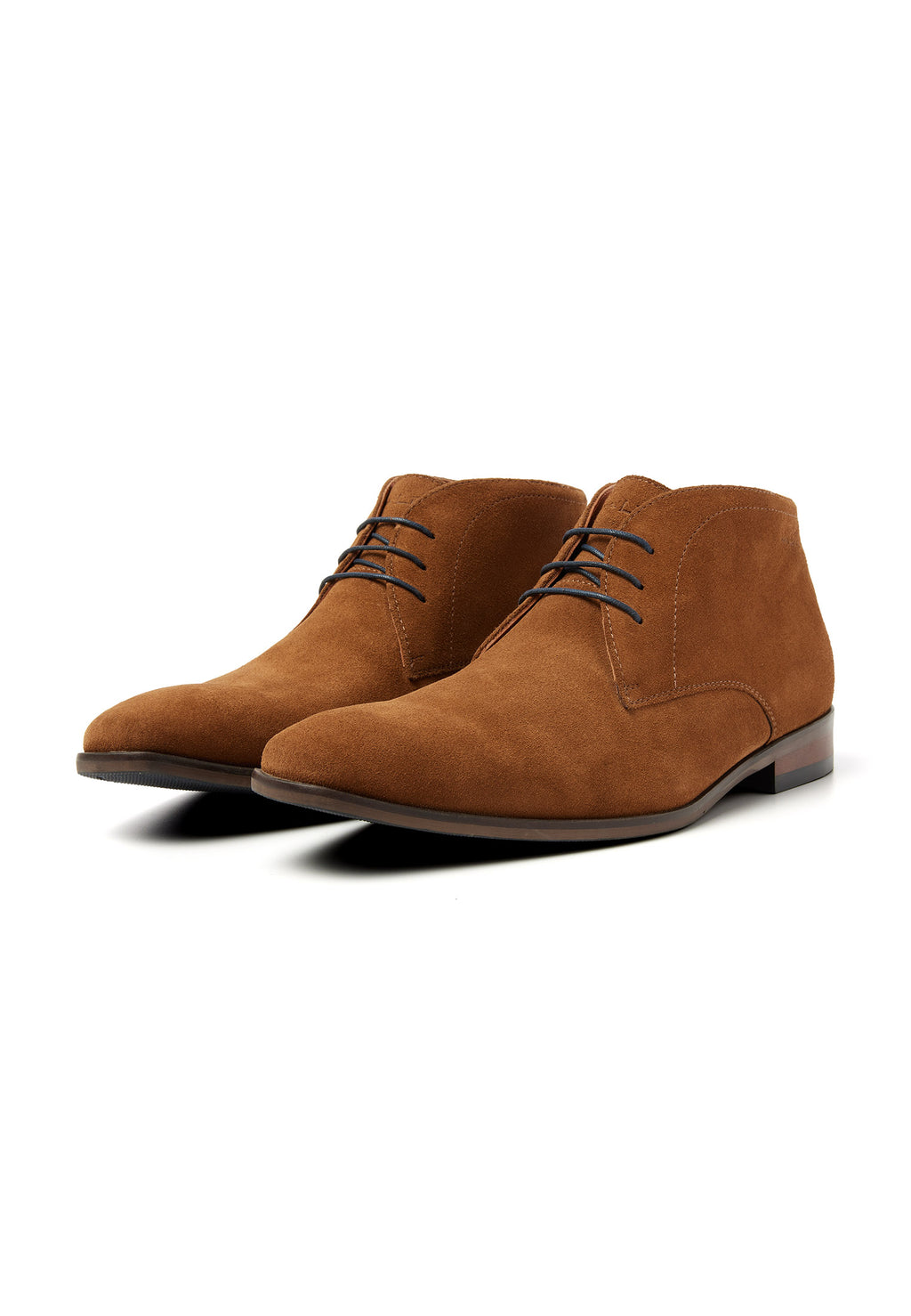 Cognac Wildleder Konstanz halbhoher Schnürschuh