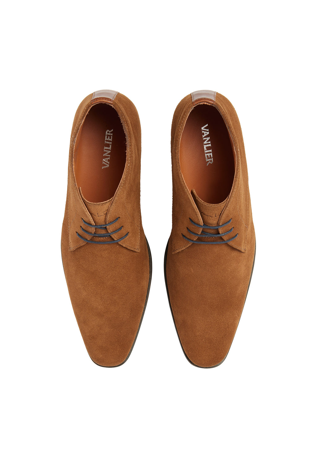 Cognac Wildleder Konstanz halbhoher Schnürschuh