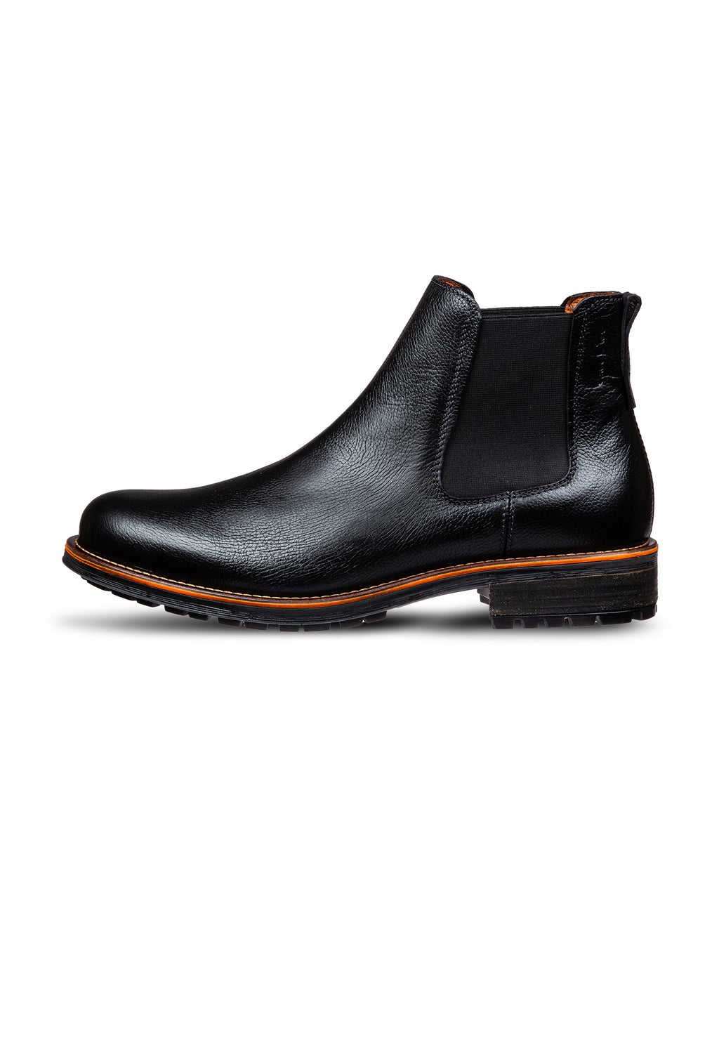 Schwarzer Glattleder Fritz Chelsea Boot