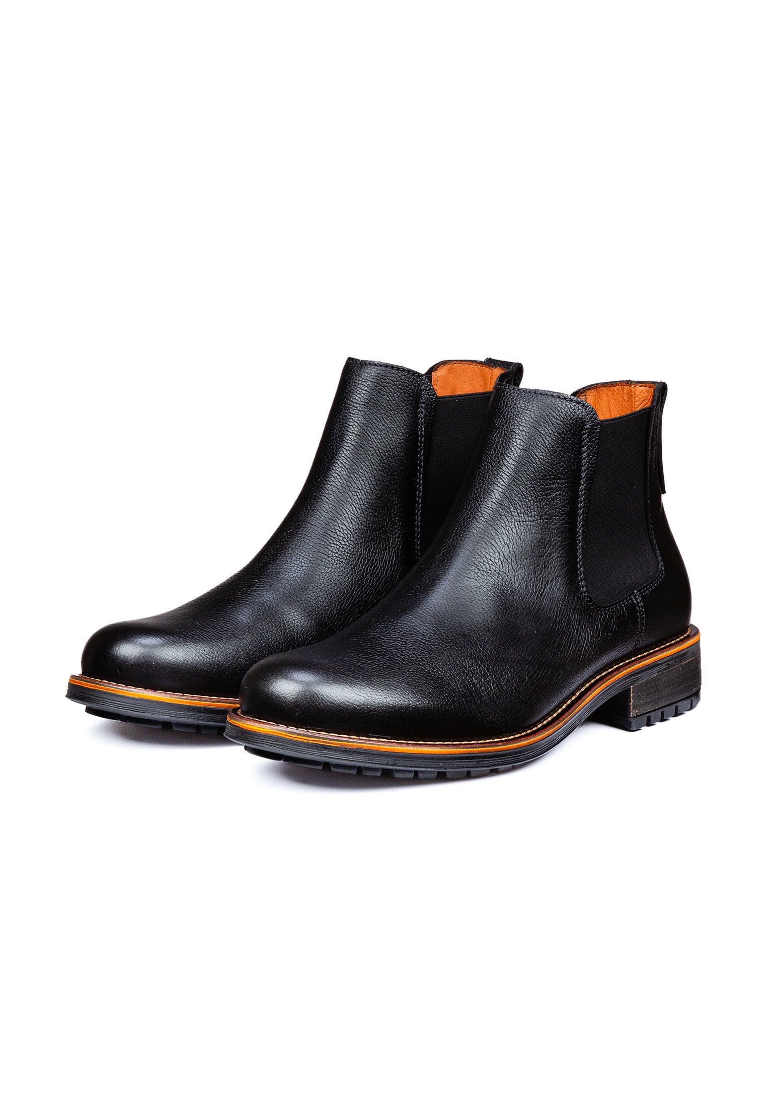 Schwarzer Glattleder Fritz Chelsea Boot