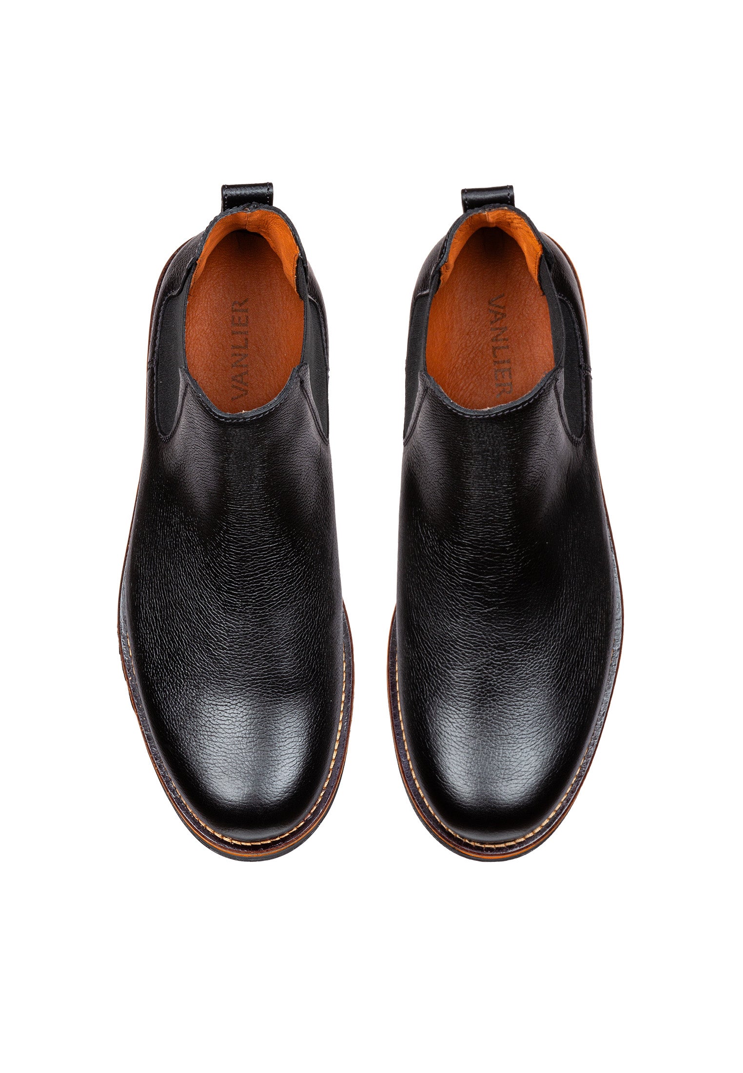 Schwarzer Glattleder Fritz Chelsea Boot