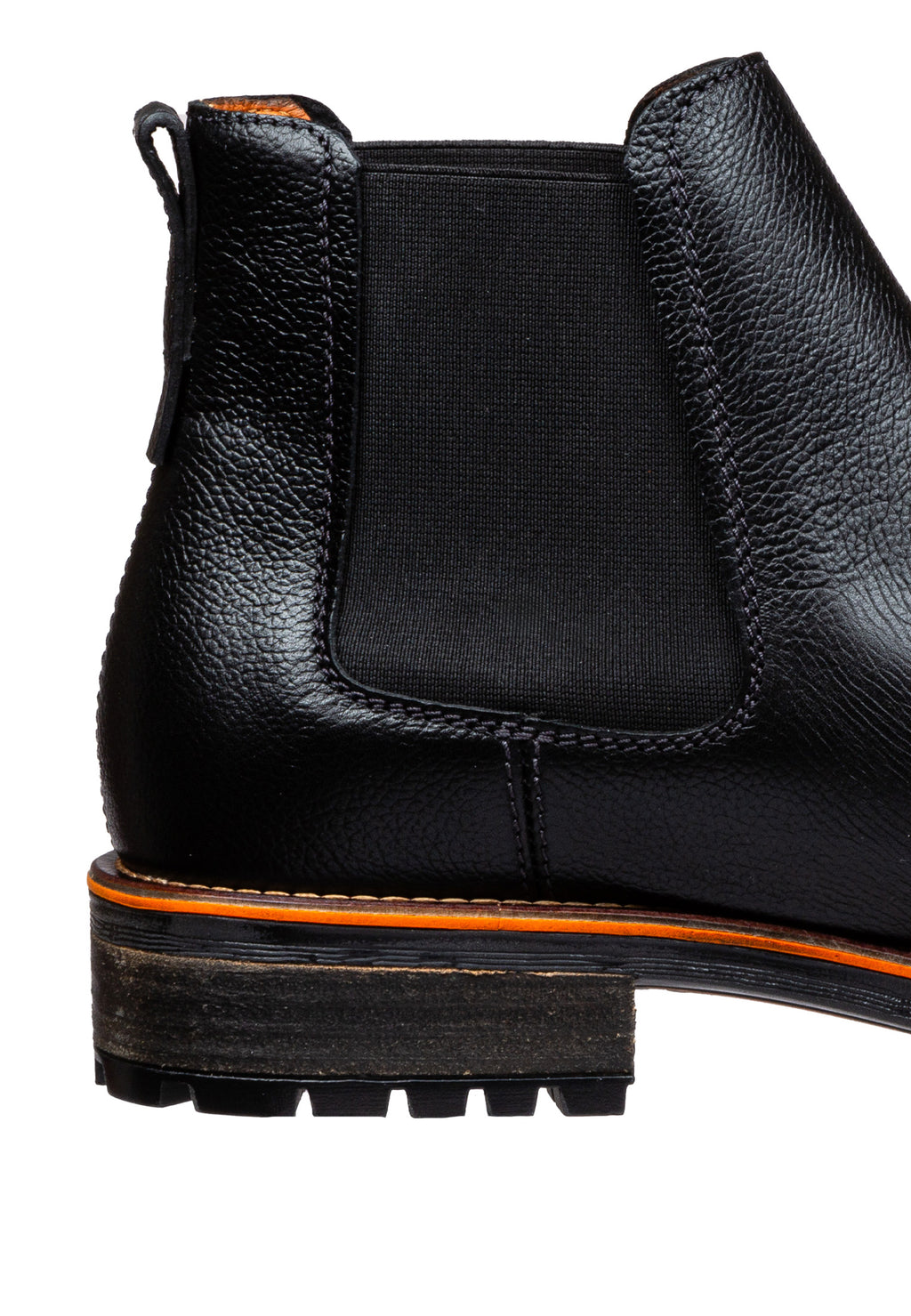 Schwarzer Glattleder Fritz Chelsea Boot
