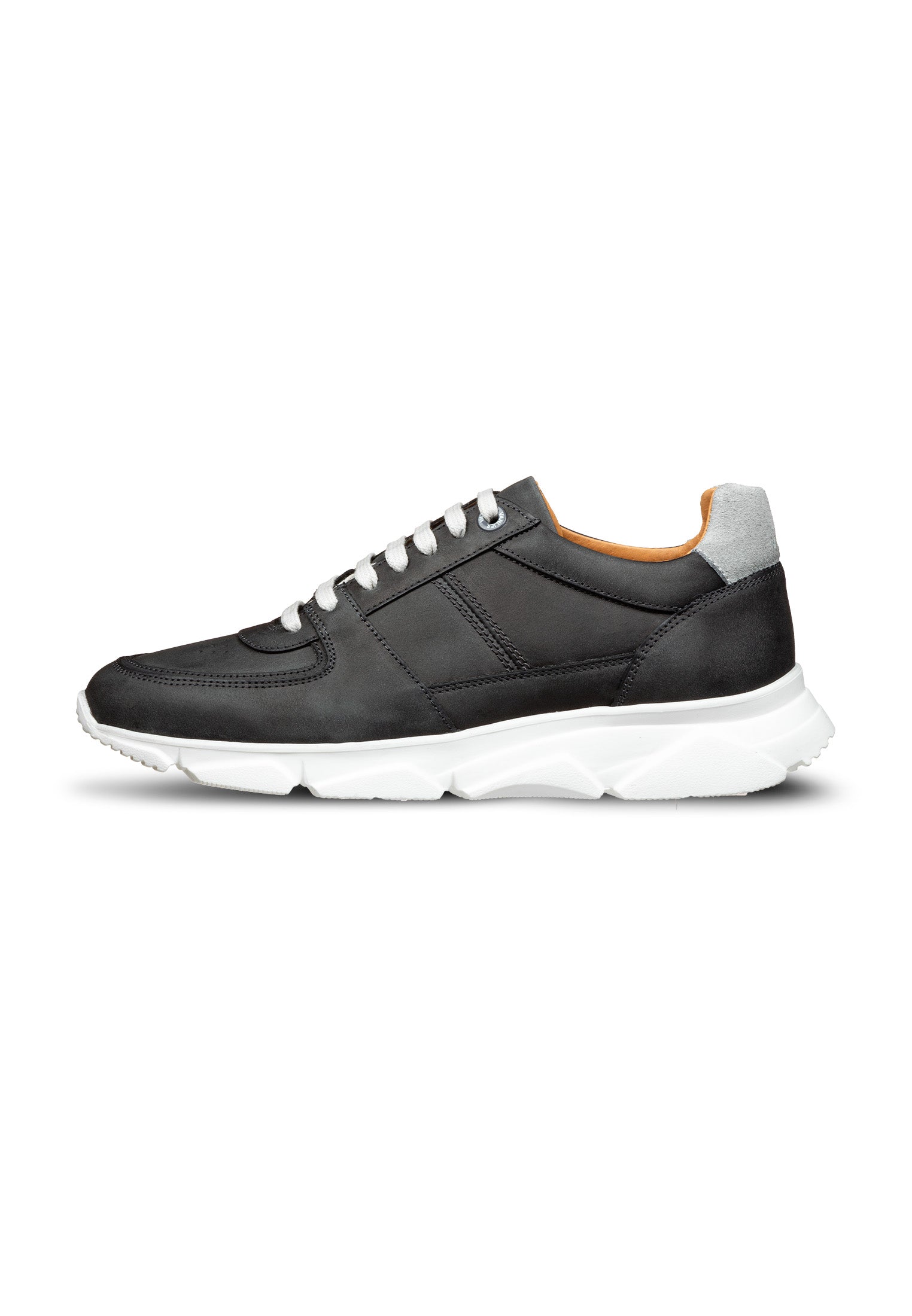 Graue Glattleder-Luca-Sneaker