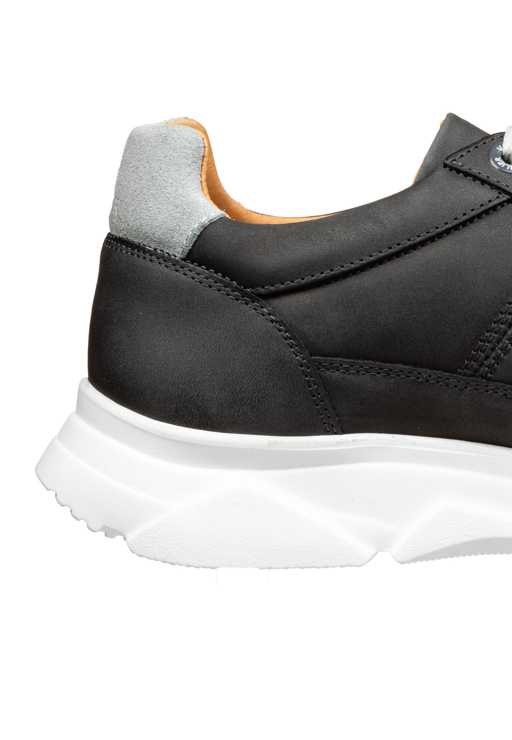 Graue Glattleder-Luca-Sneaker