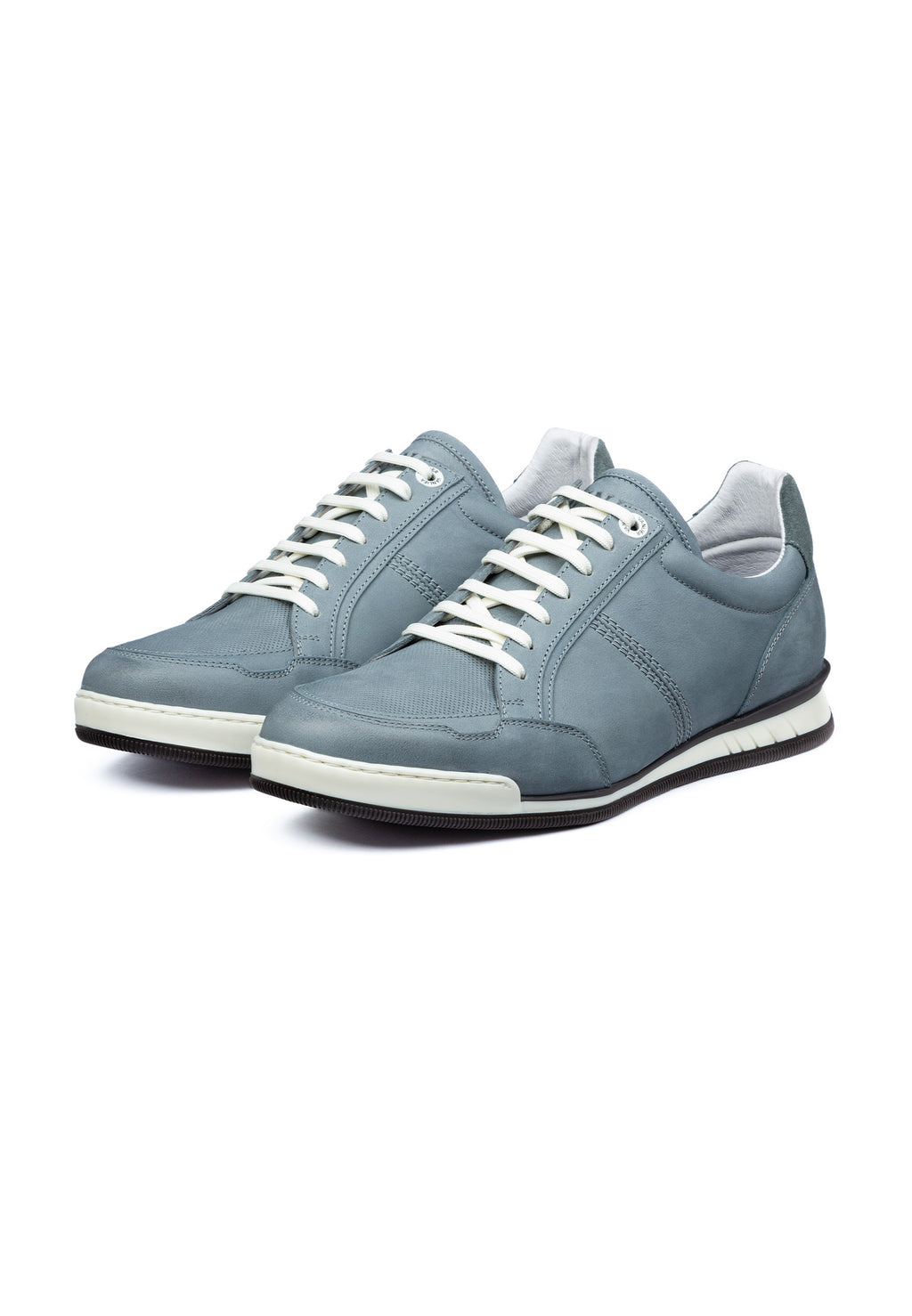 Graublauwe nubuck Magnus sneaker