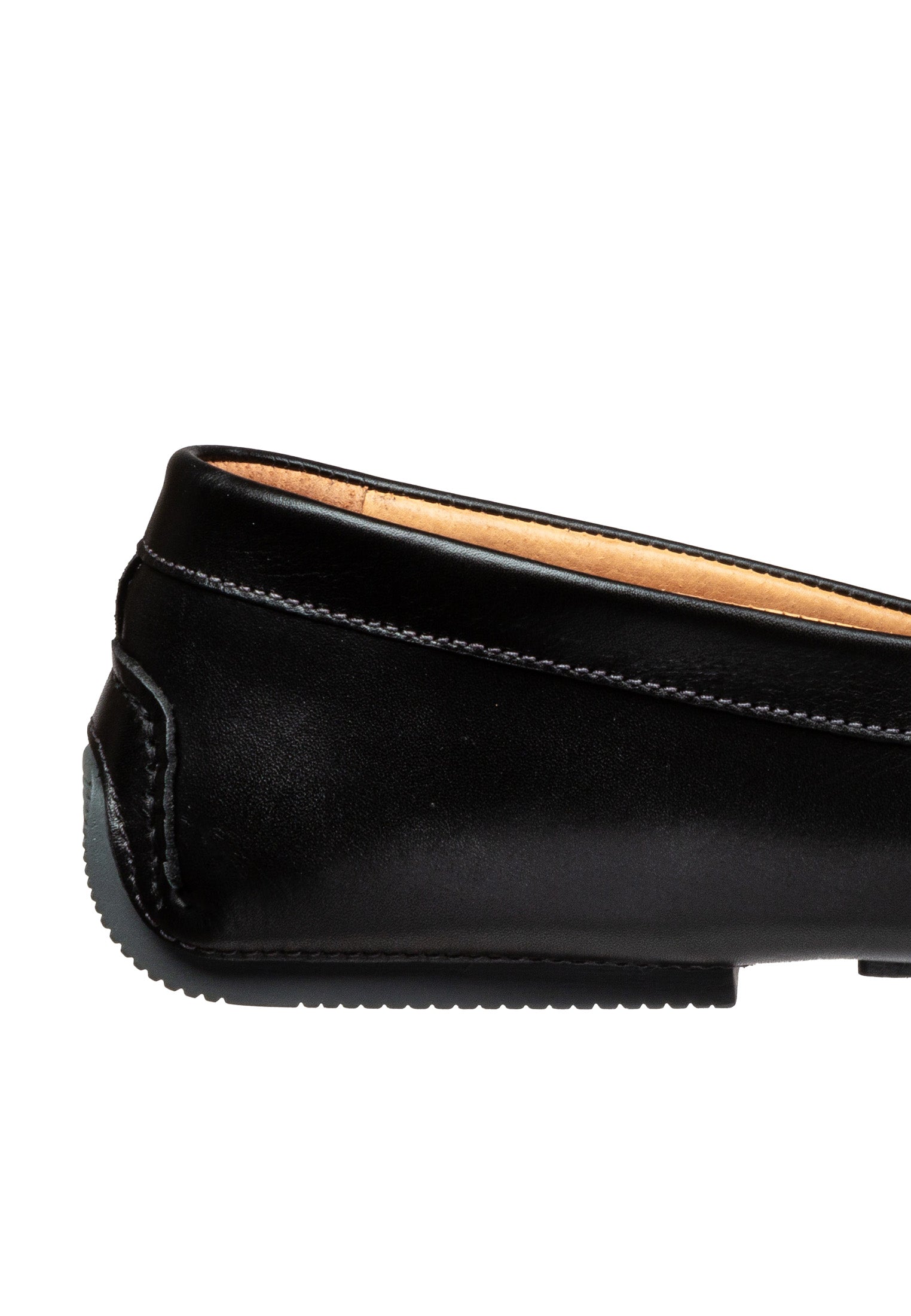 Schwarzer Glattleder-Loafer