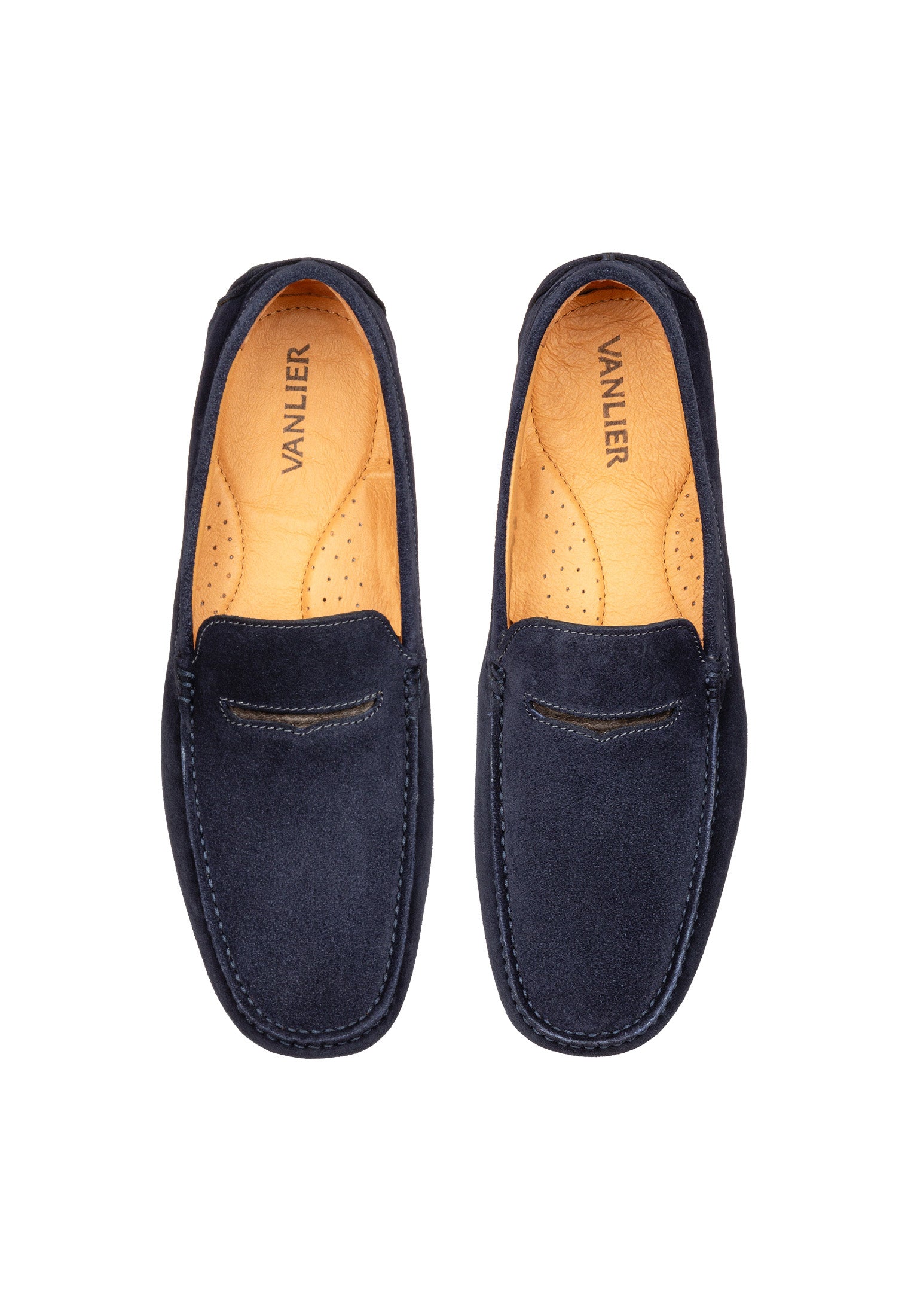 Marineblauer Wildleder Mokassin