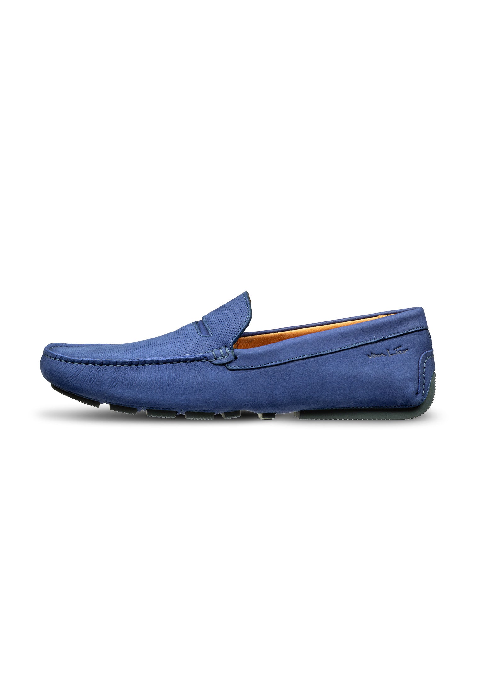 Blauer Nubuk Loafer