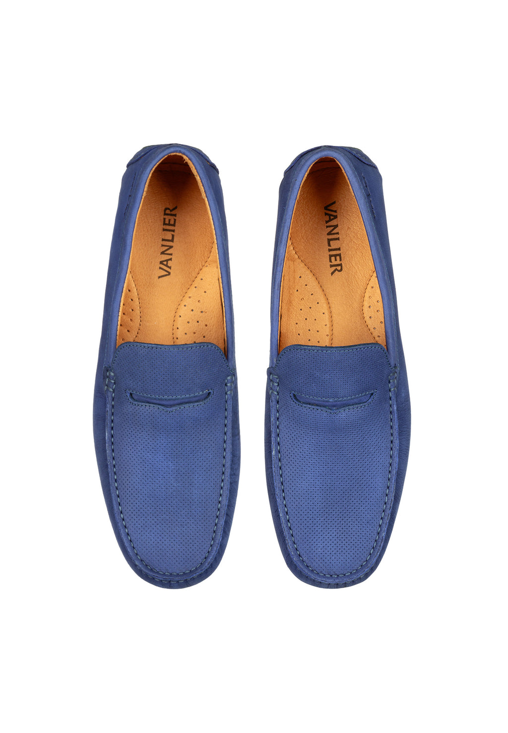 Blauer Nubuk Loafer
