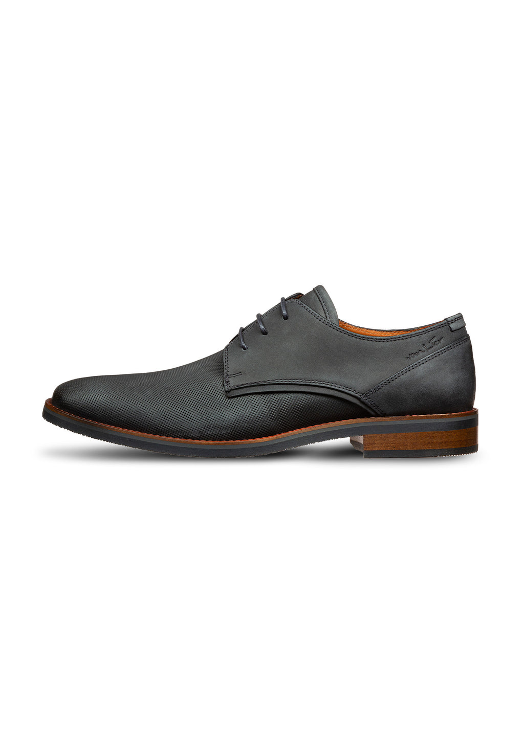 Anthrazitgrauer Nubuk Amalfi Schnürschuh