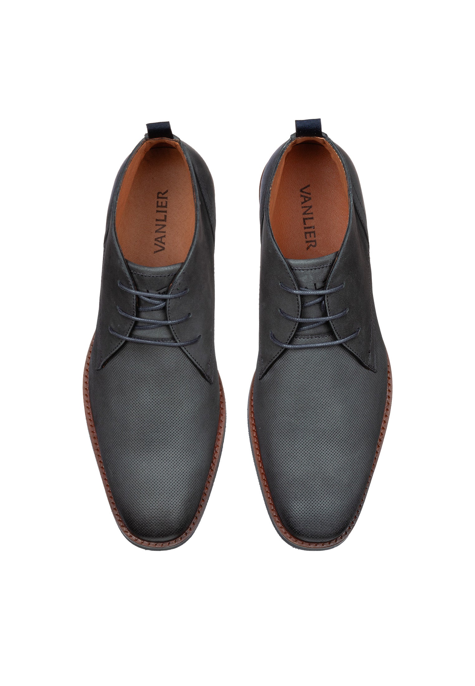 Anthrazitgrauer Nubuk Amalfi halbhoher Schnürschuh
