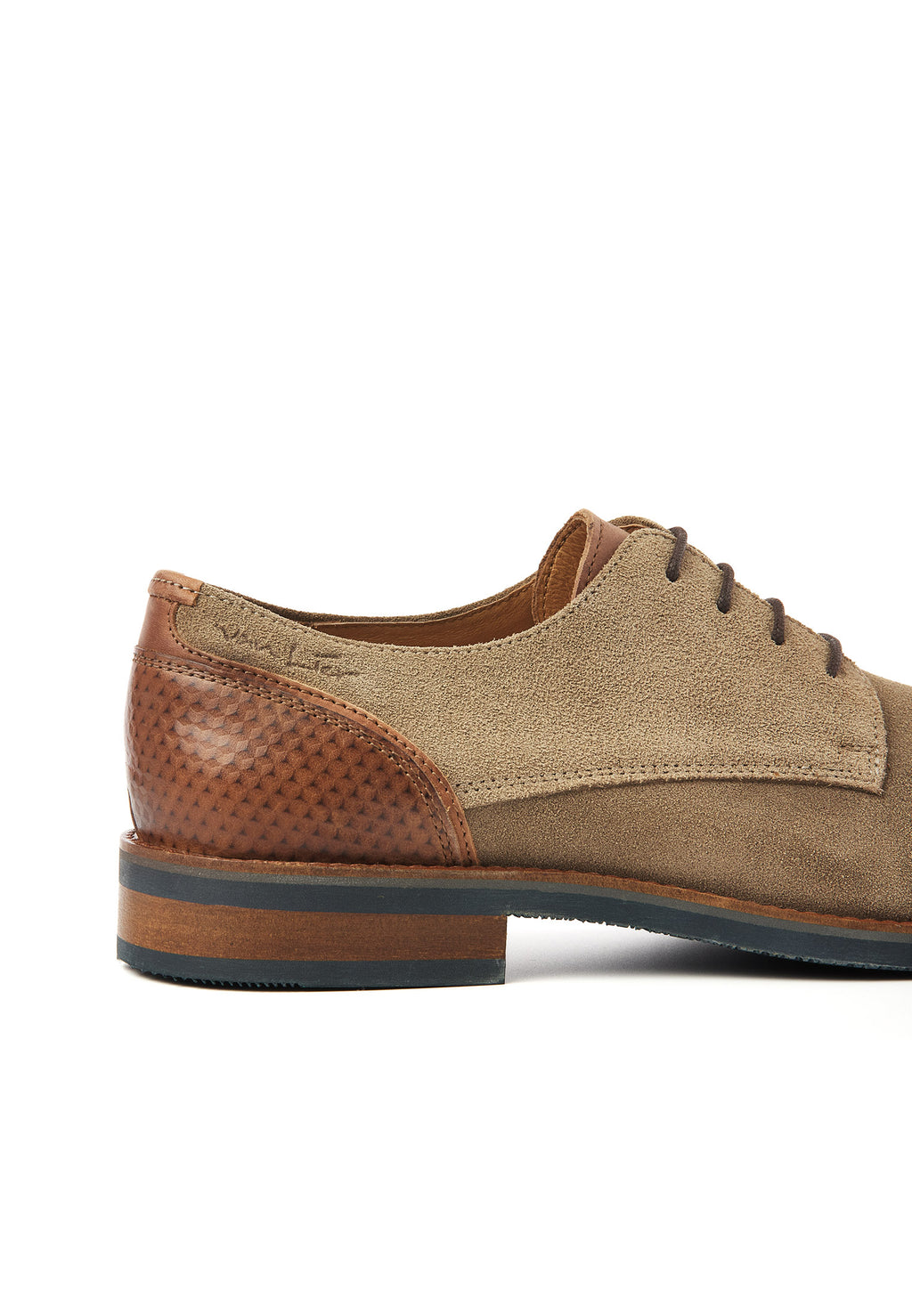 Taupe suède Amalfi veterschoen