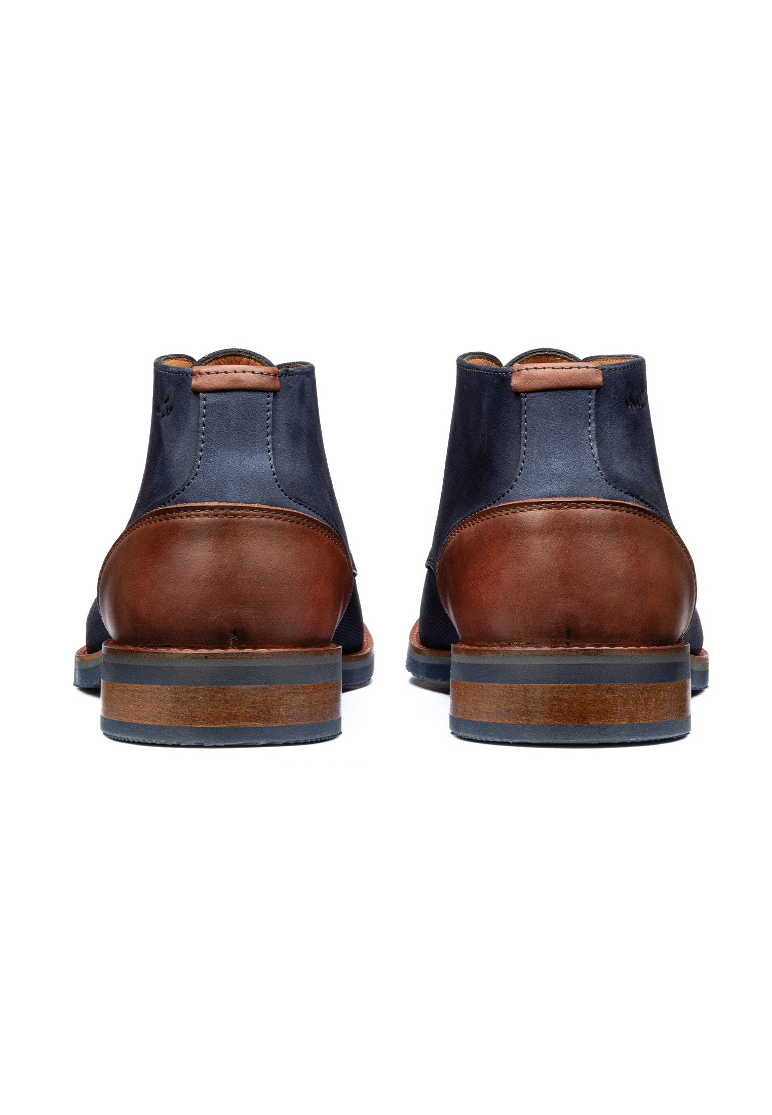 Navy Nubuck Amalfi halbhohe Schnürschuhe