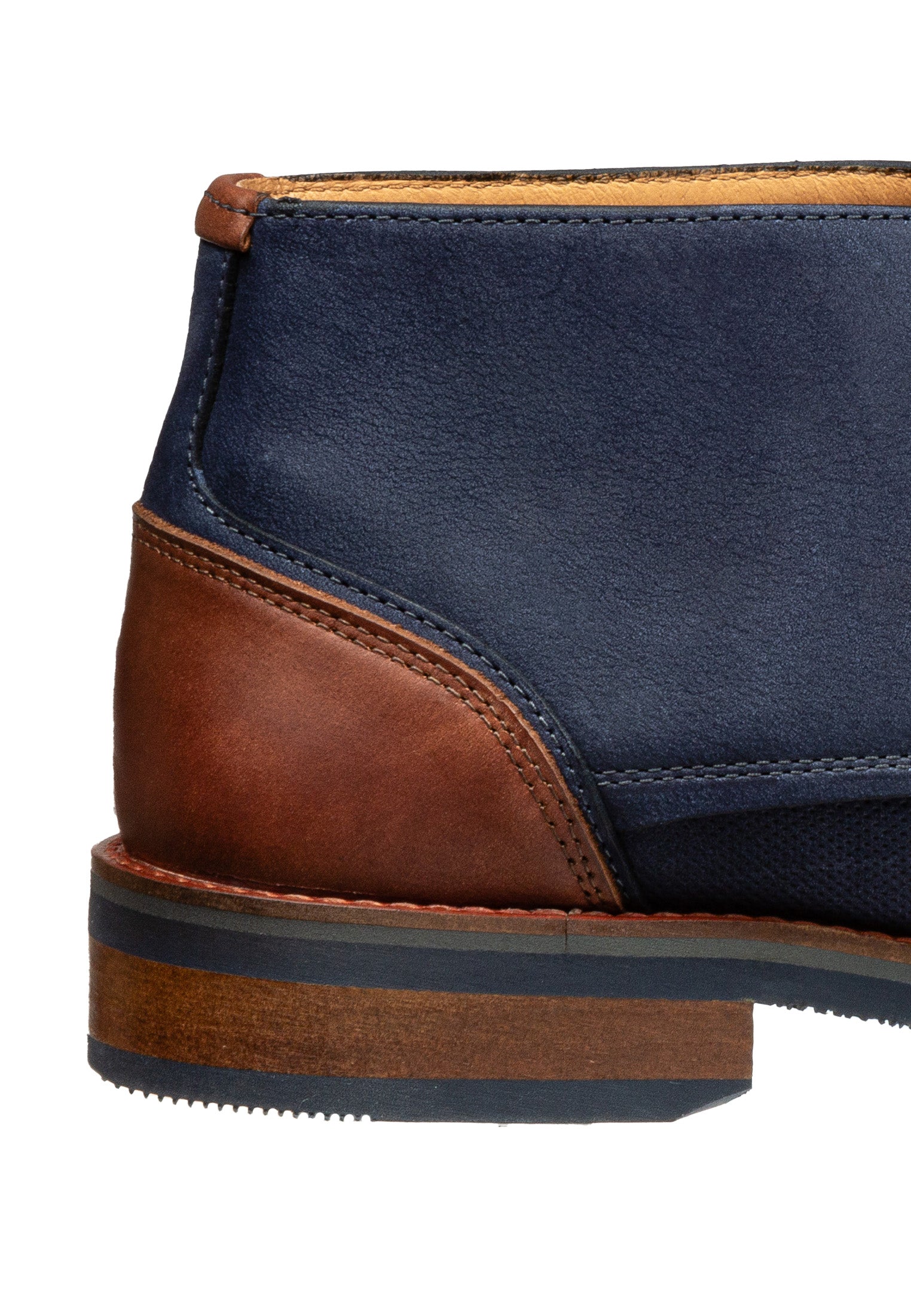 Navy Nubuck Amalfi halbhohe Schnürschuhe