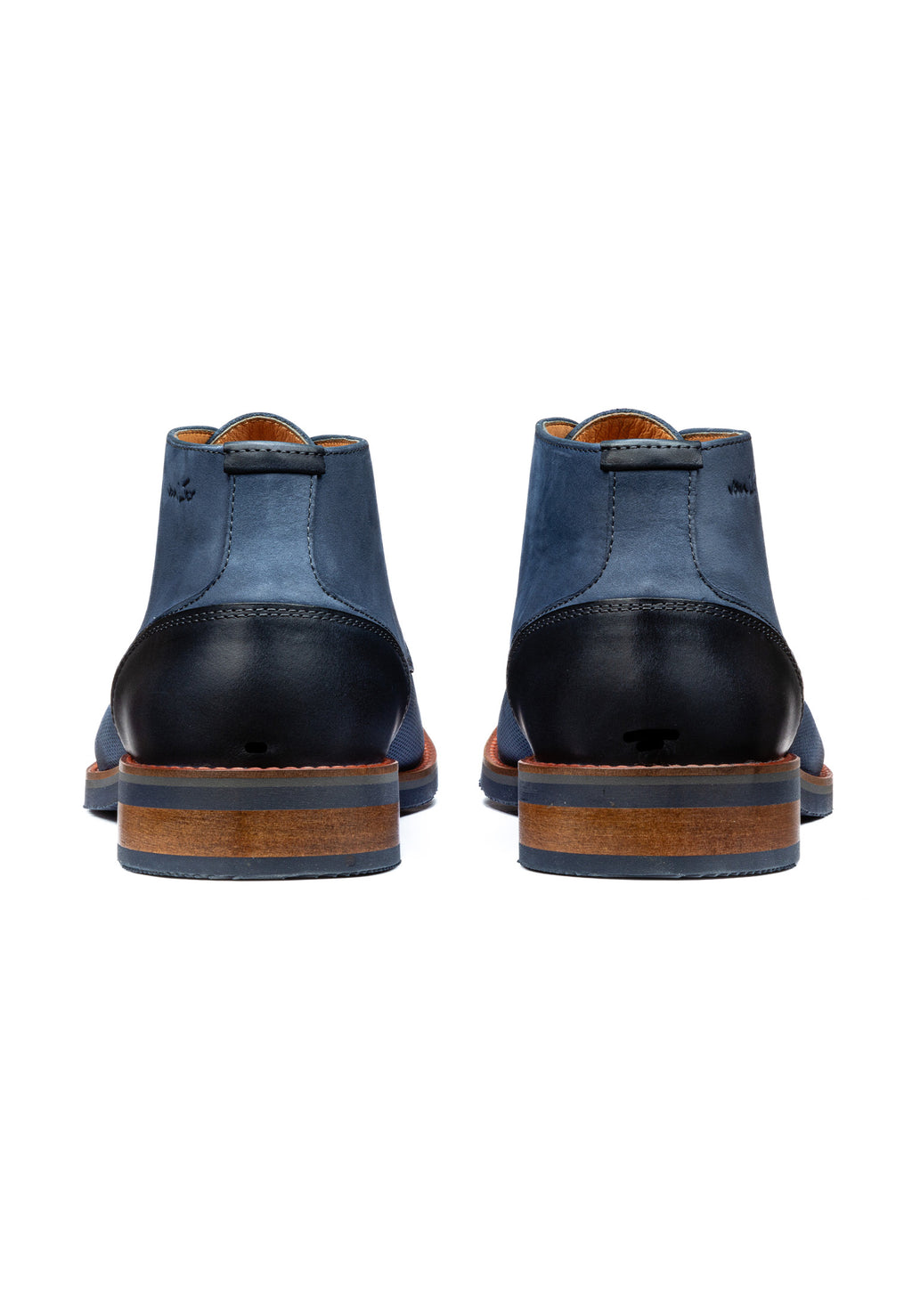 Blauer Nubuk Amalfi halbhoher Schnürschuh