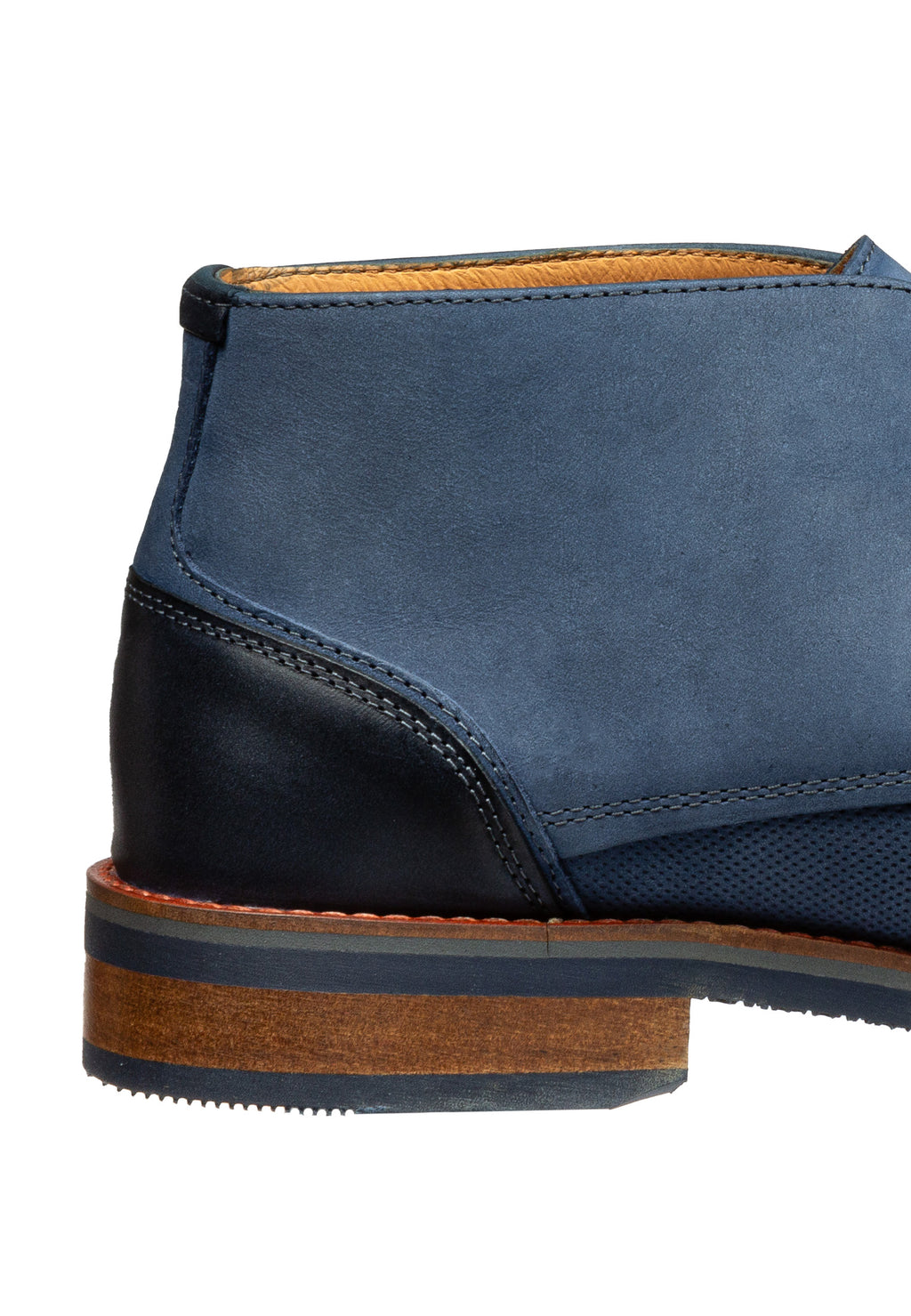 Blauer Nubuk Amalfi halbhoher Schnürschuh