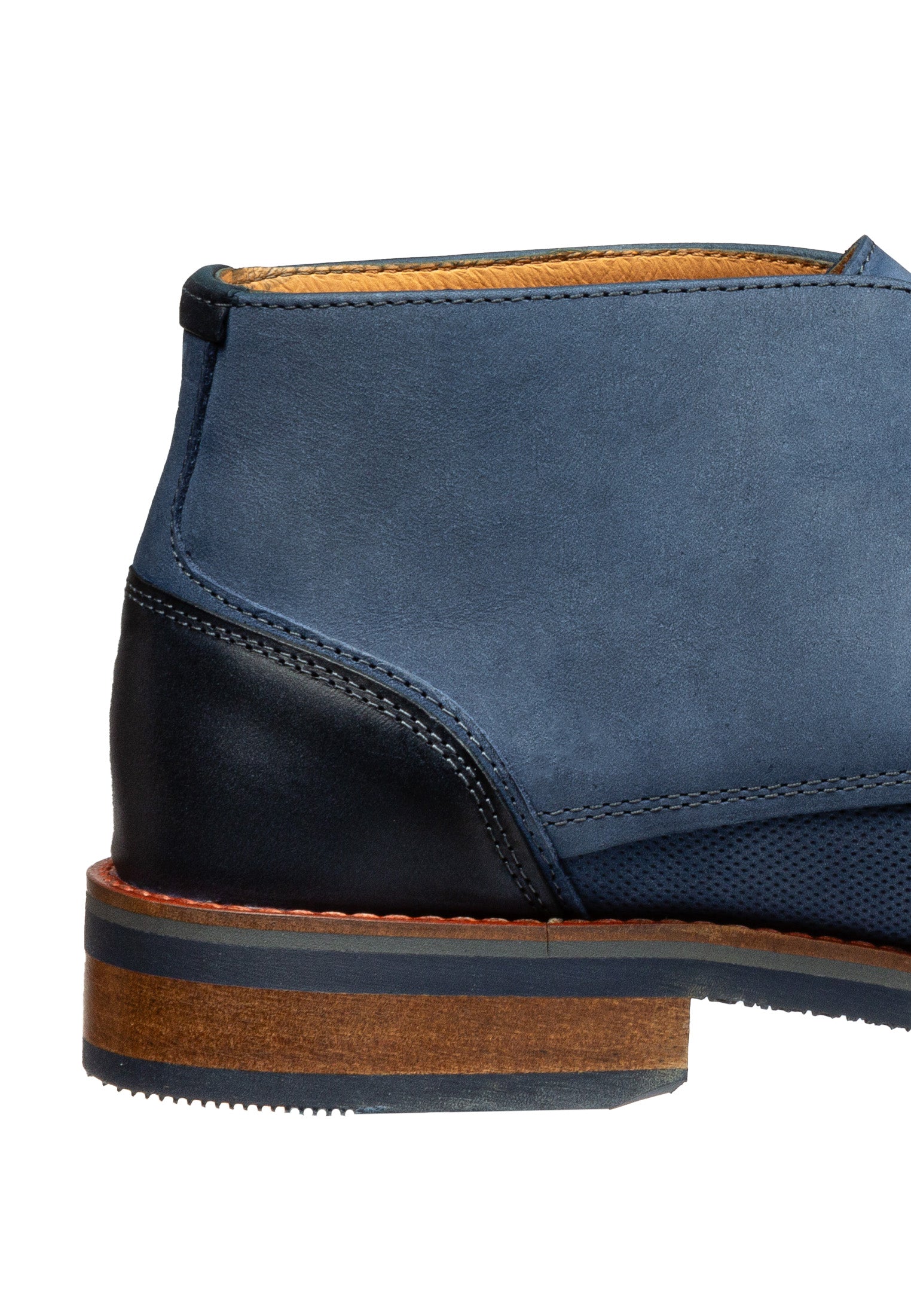 Blauer Nubuk Amalfi halbhoher Schnürschuh