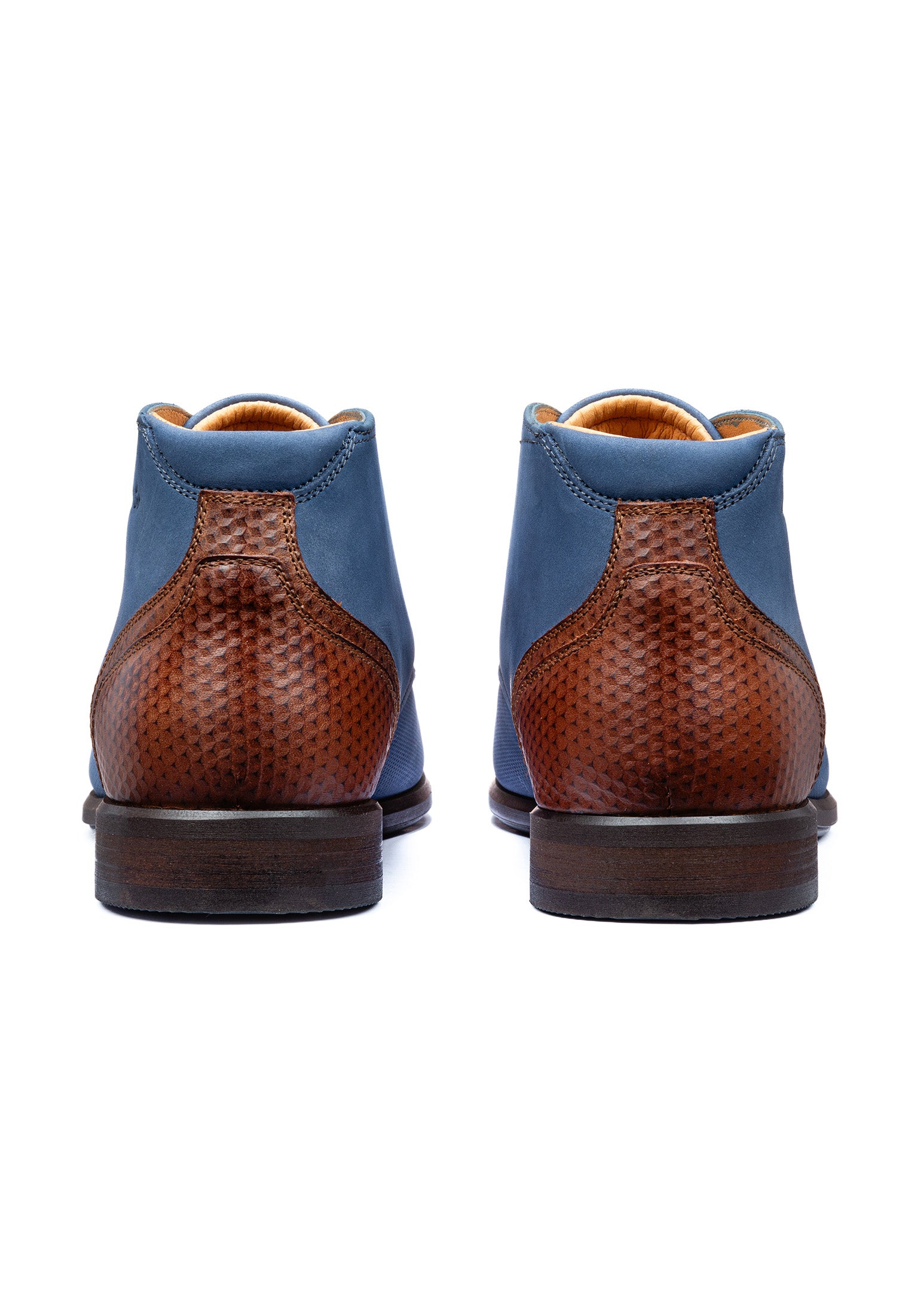 Blauer Nubuk Erasmo halbhoher Schnürschuh
