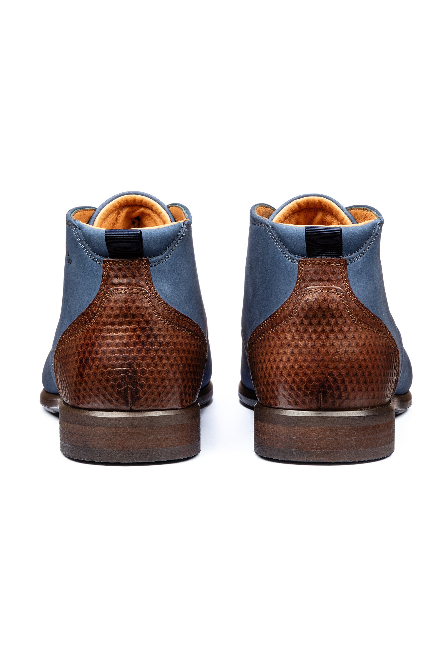 Blauer Nubuk Erasmo halbhoher Schnürschuh