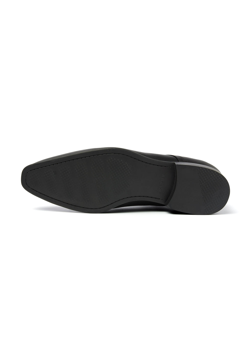 Zwart gladleren Sanremo veterschoen