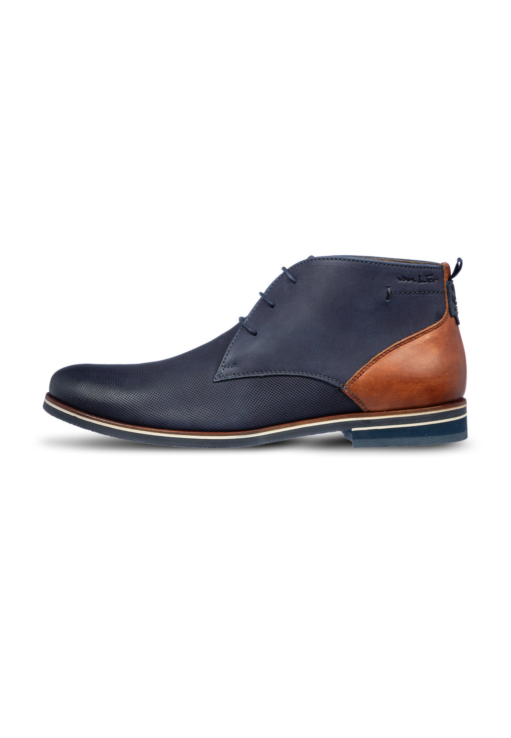 Navy nubuck Sabinus halbe Schnürschuhe