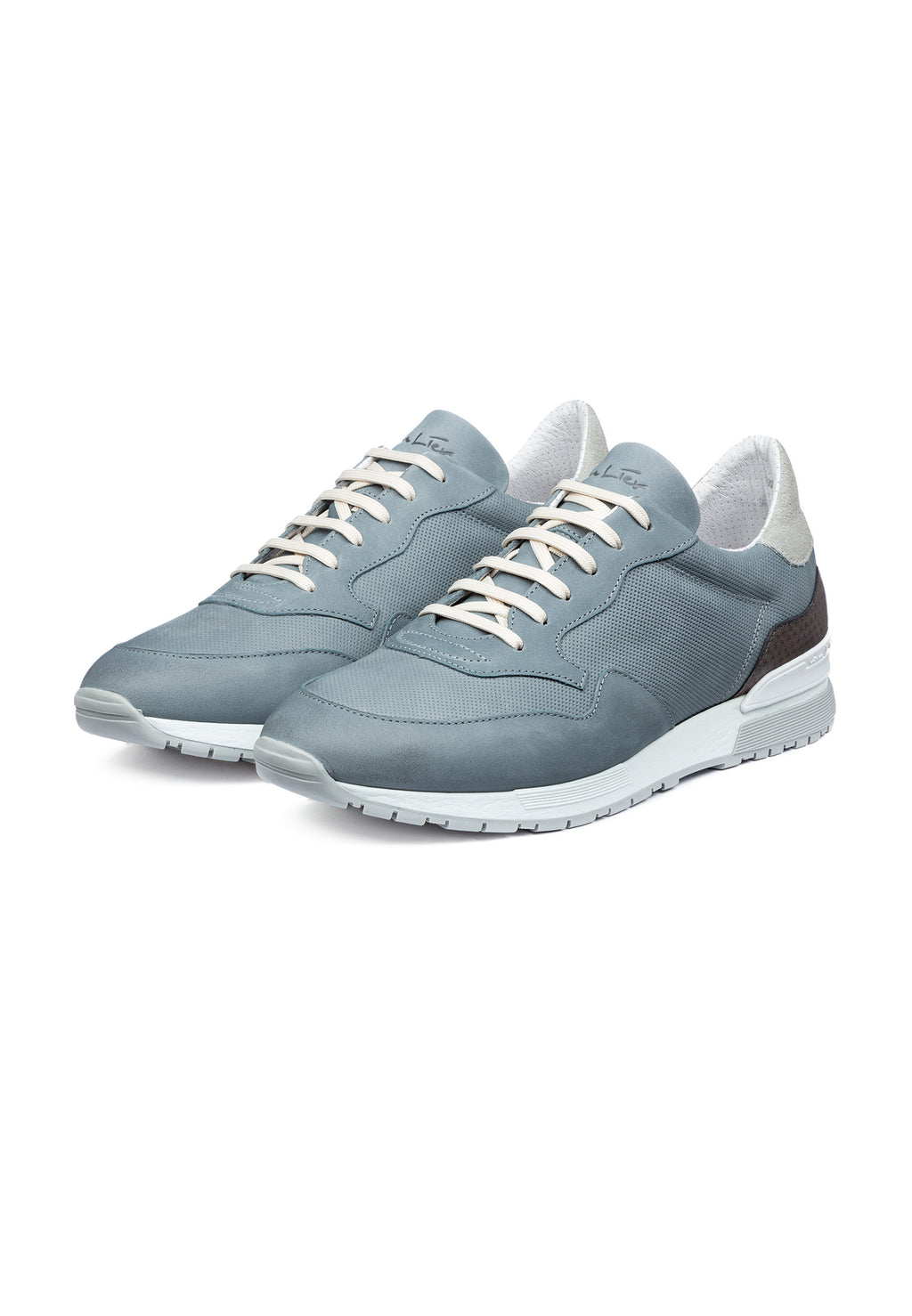 Graublauwe nubuck Chavar sneaker