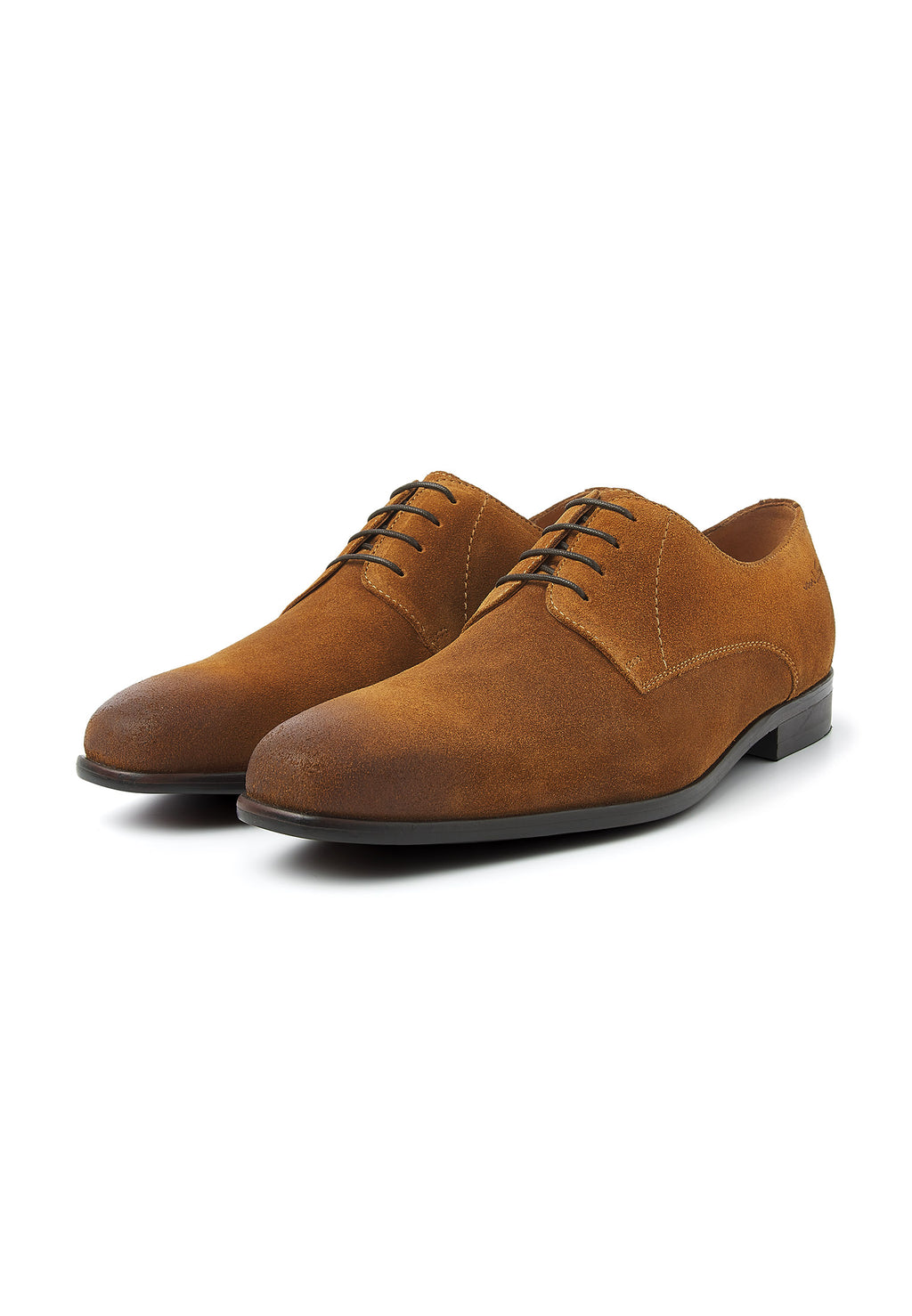 Cognac Wildleder Egeus Schnürschuh
