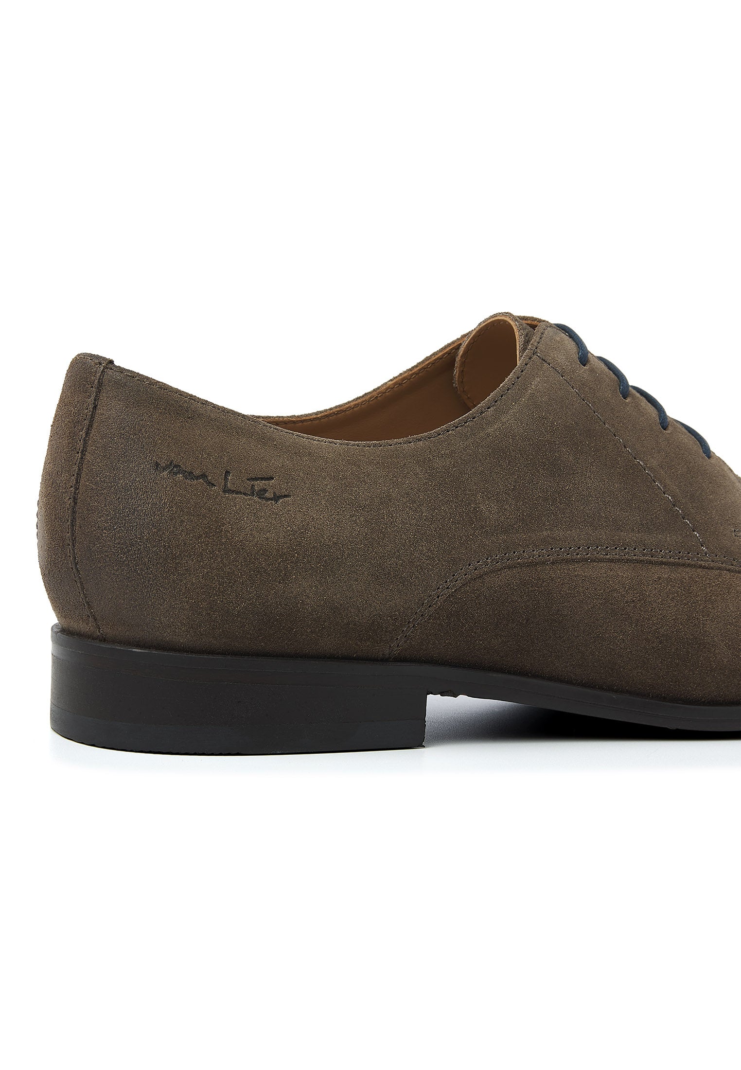 Egeus Wildleder Taupe Schnürschuh