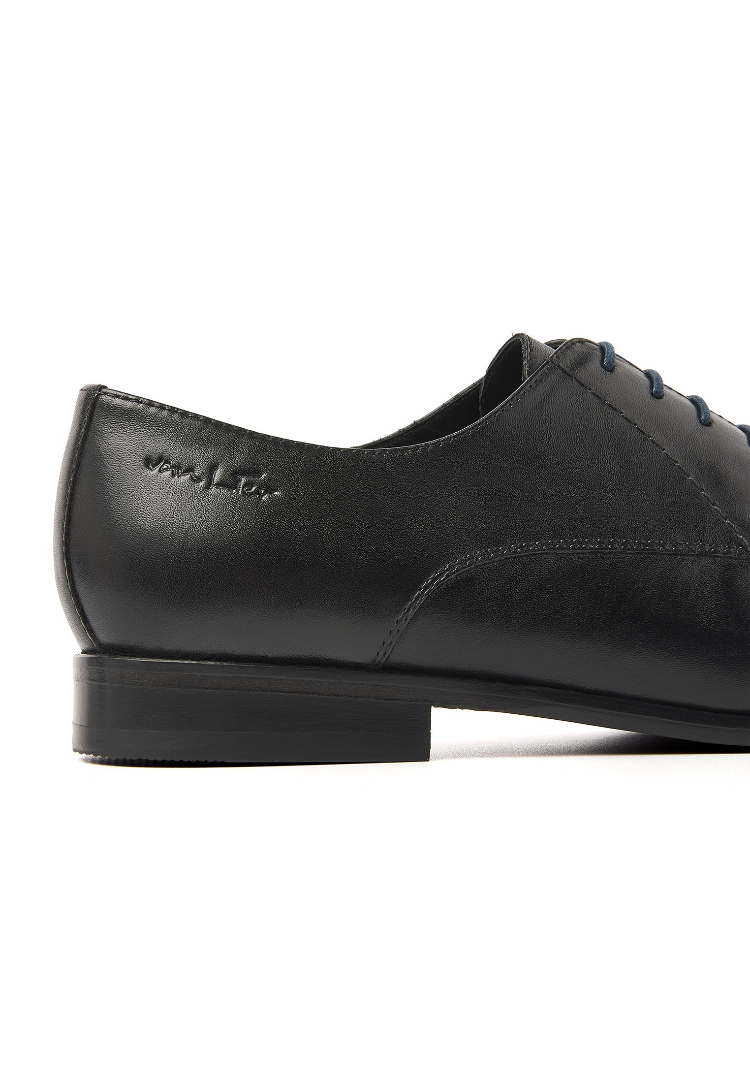 Schwarzer Glattleder Egeus Schnürschuh