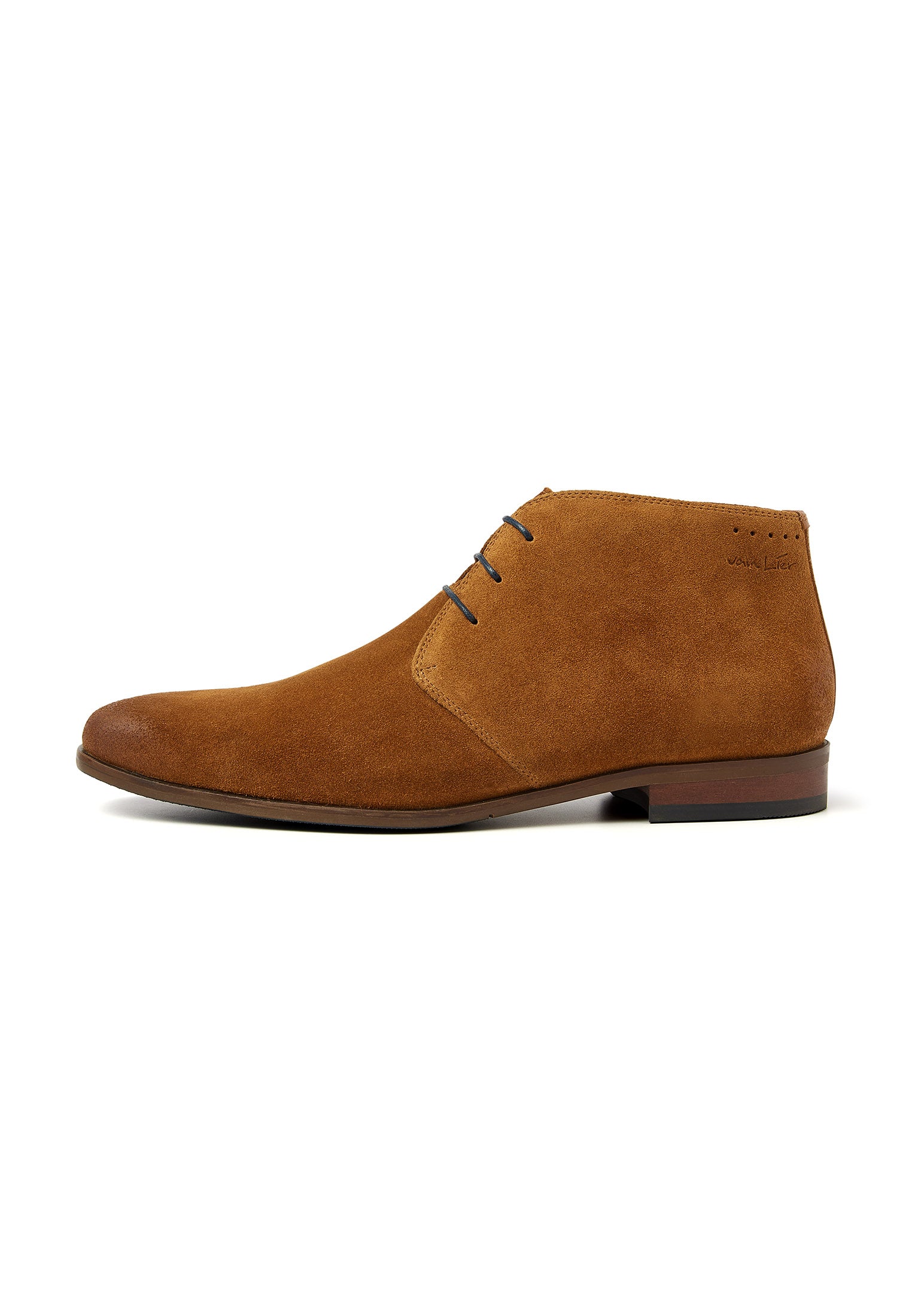 Cognac Wildleder Egeus halbhoher Schnürschuh