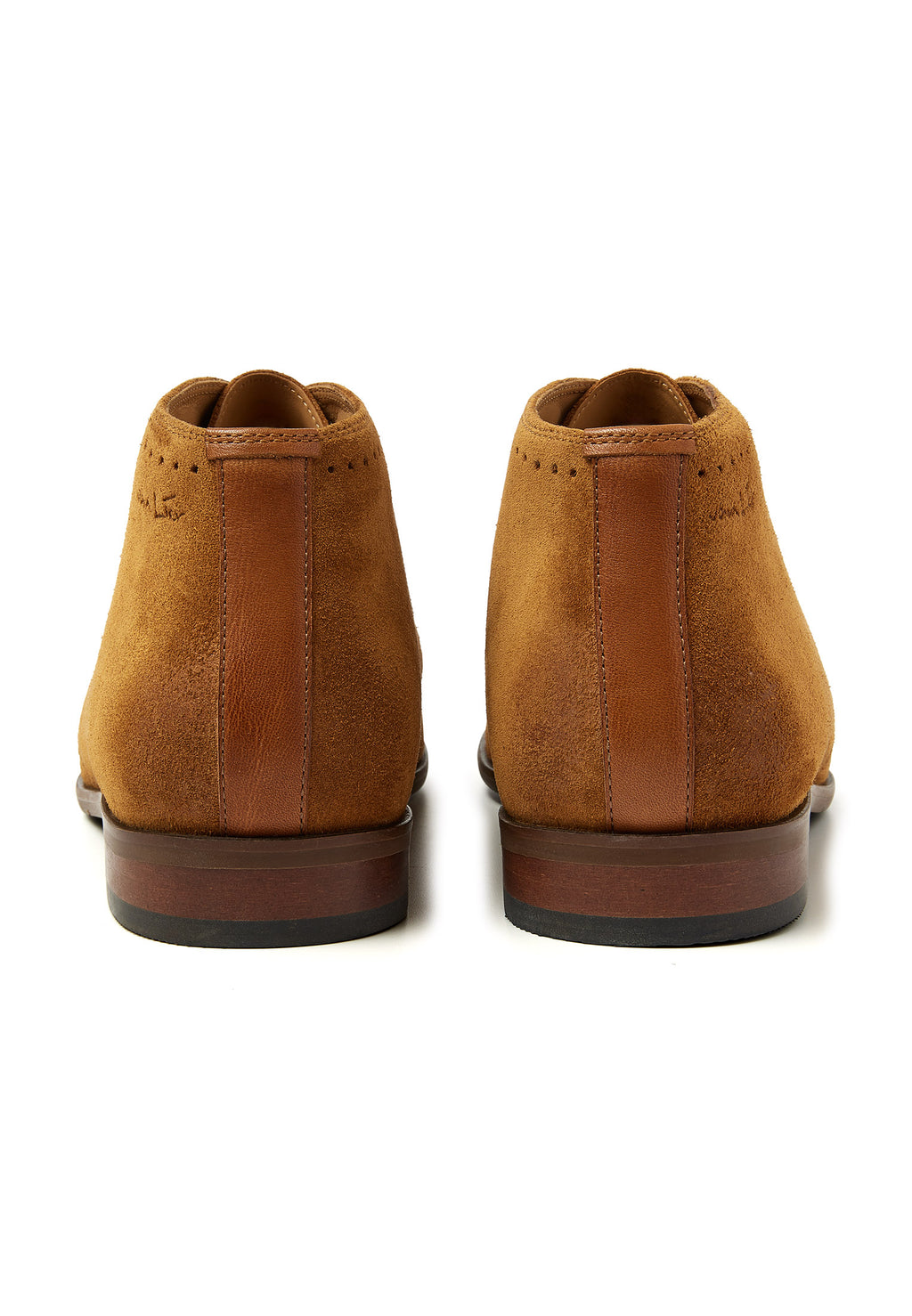 Cognac Wildleder Egeus halbhoher Schnürschuh