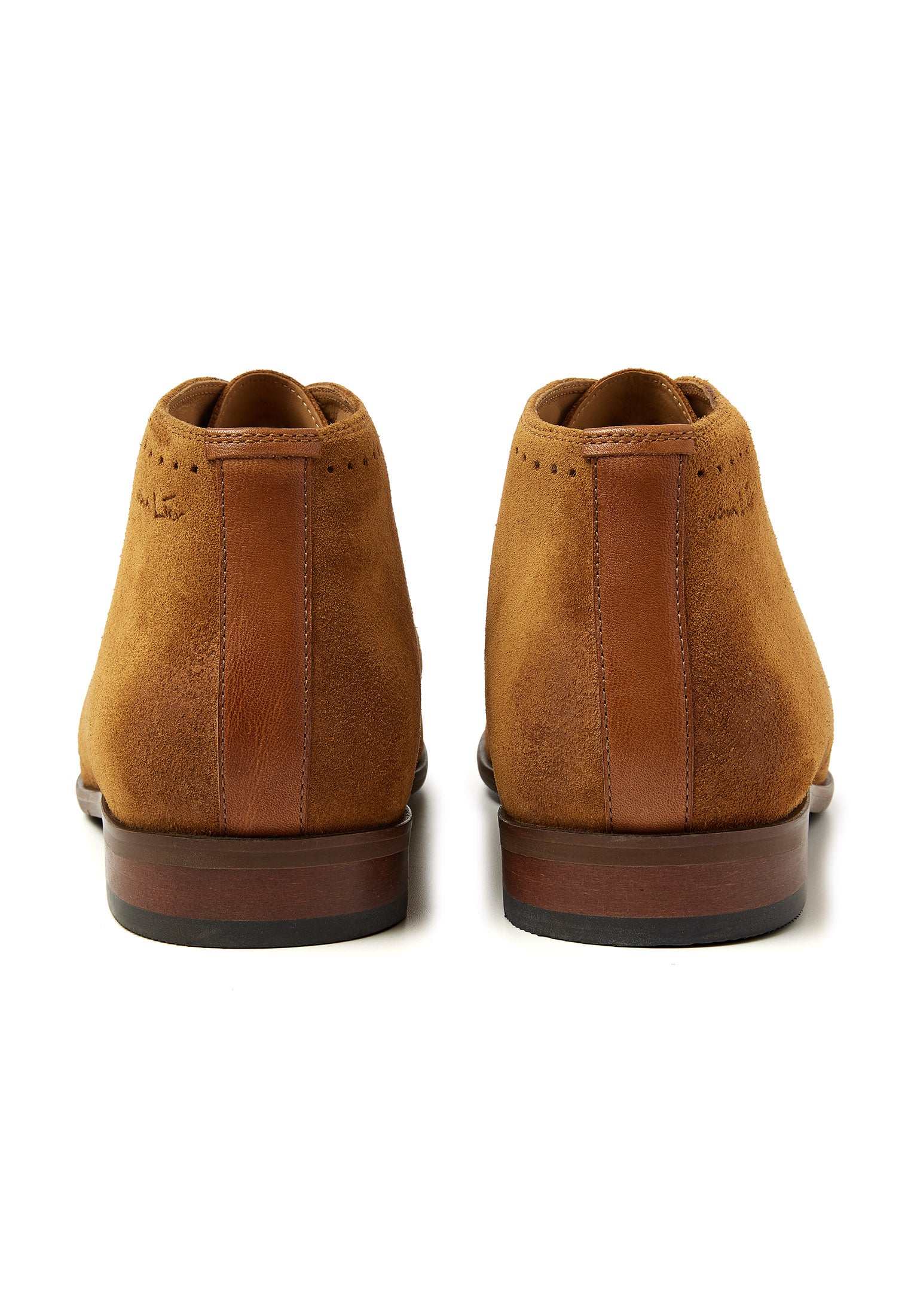 Cognac Wildleder Egeus halbhoher Schnürschuh